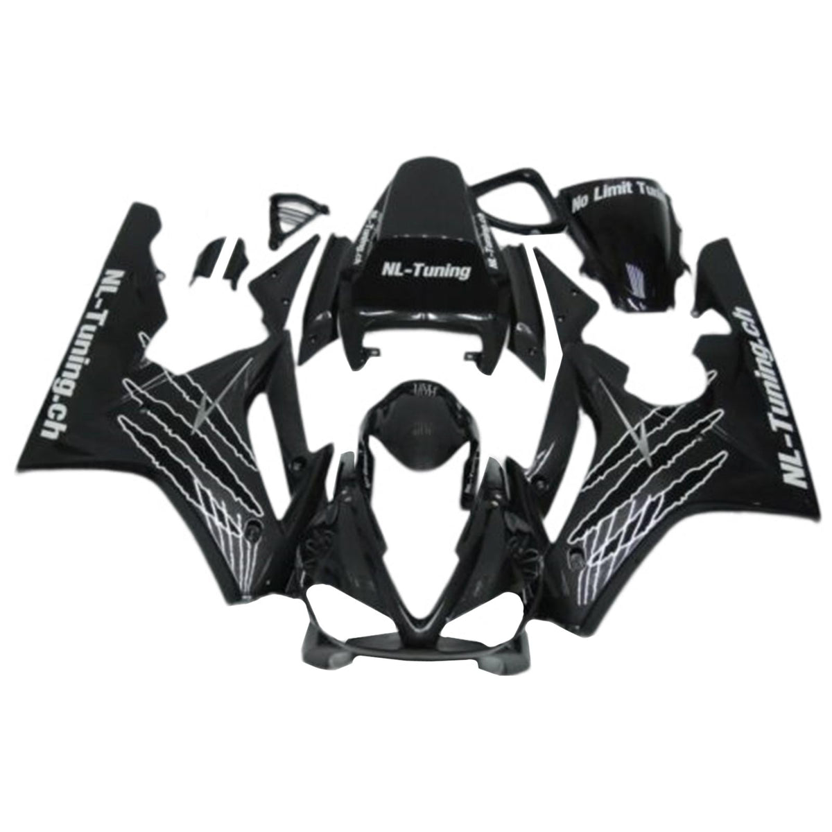 Amotopart 2009-2012 Triumph Daytona 675 Black Style1 Fairing Kit