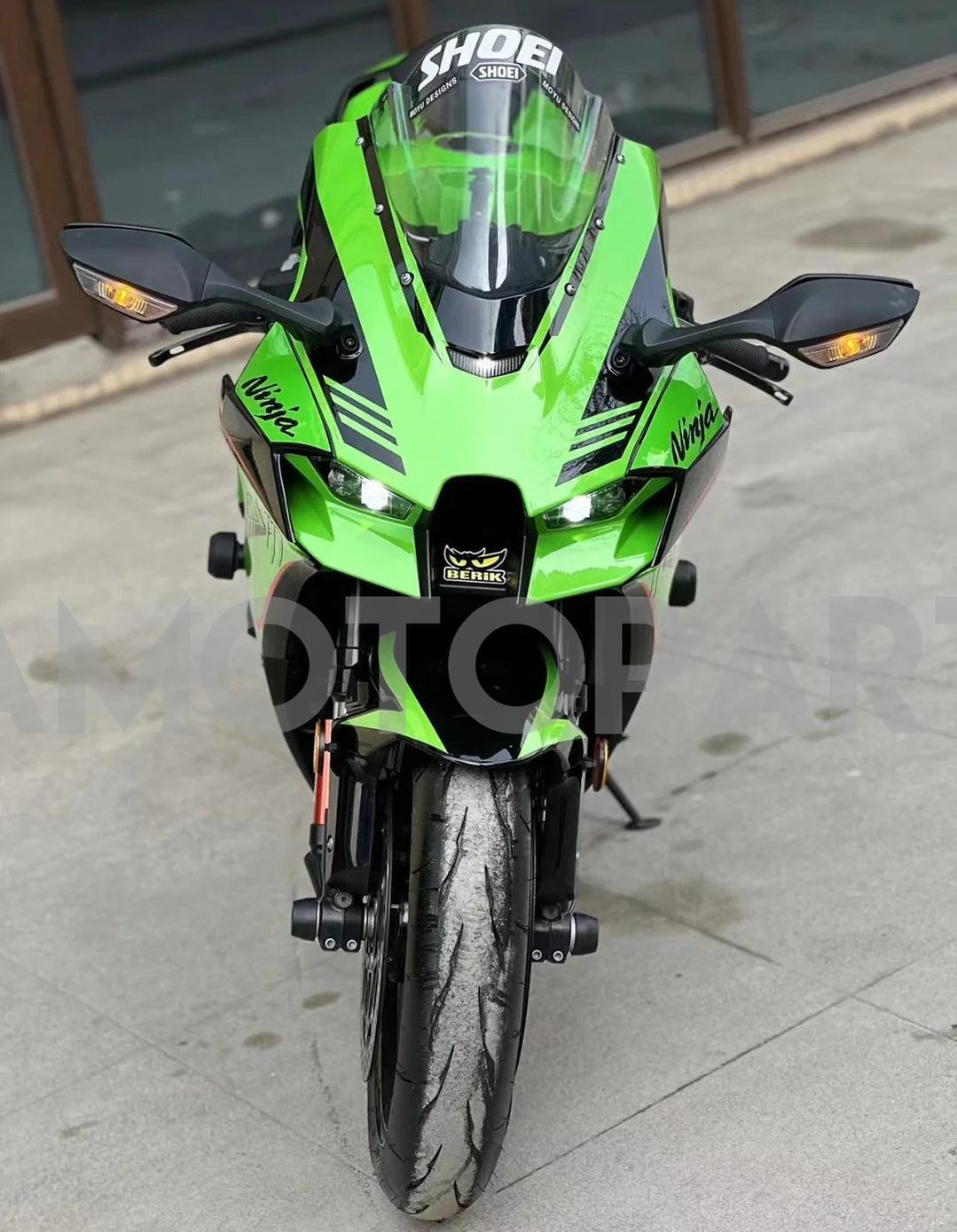 Amotopart 2021-2025 Kawasaki ZX 10RR ZX 10R Black Red Green Fairing Ki