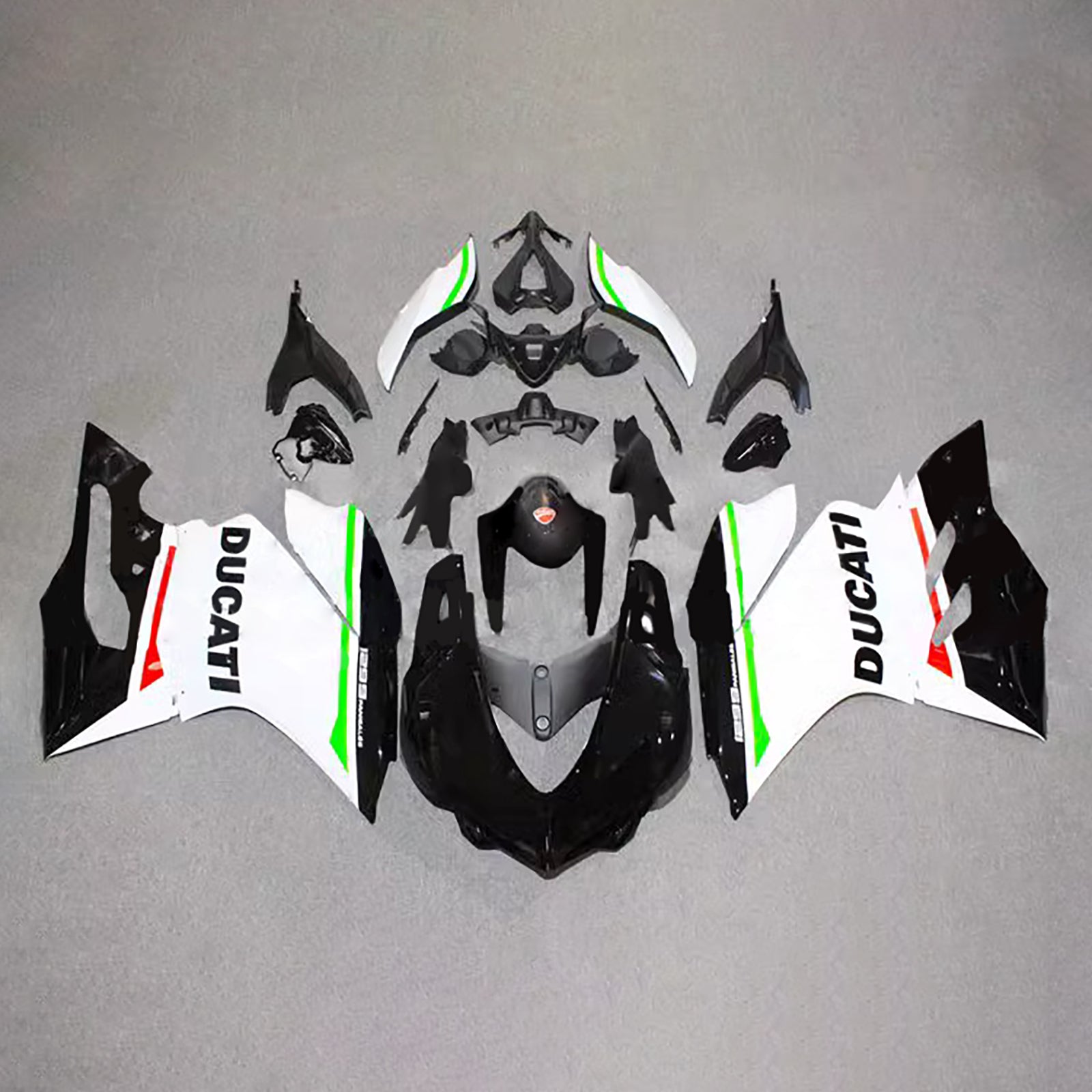 Amotopart 2015-2020 Ducati 1299/959 Glossy White Black Fairing Kit