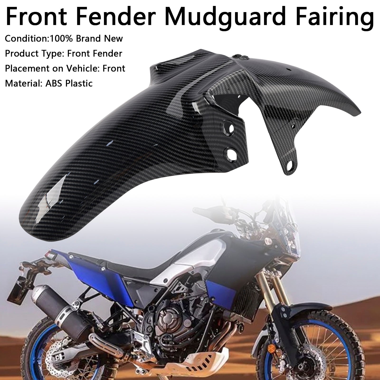 2019-2024 Yamaha Tenere 700 Front Fender Mudguard Fairing