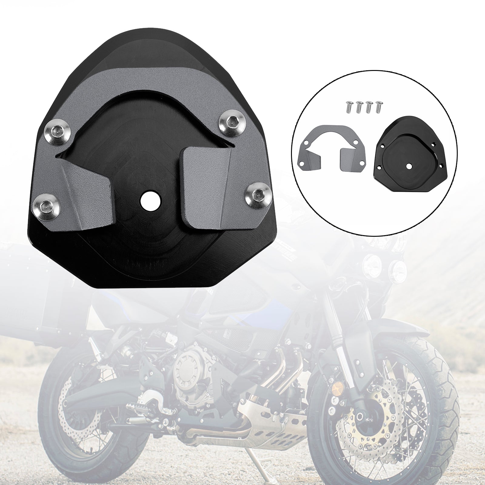 Kickstand Enlarge Plate Pad fit for Yamaha XT1200Z XT1200ZE Super Tenere 2014-21