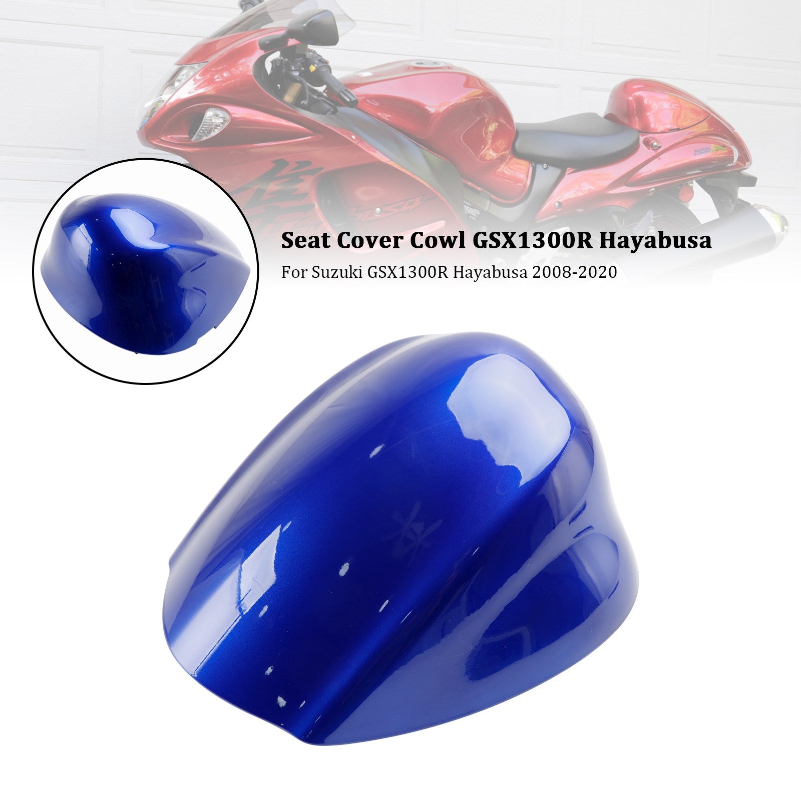 08-20 Suzuki GSX1300R GSX-R1300 Hayabusa Housse de carénage de siège arrière