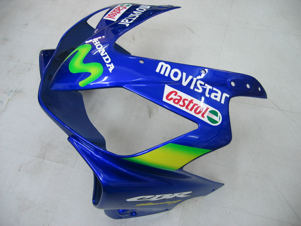 Amotopart 2001-2003 Kit carena Honda CBR600 F4i blu e verde