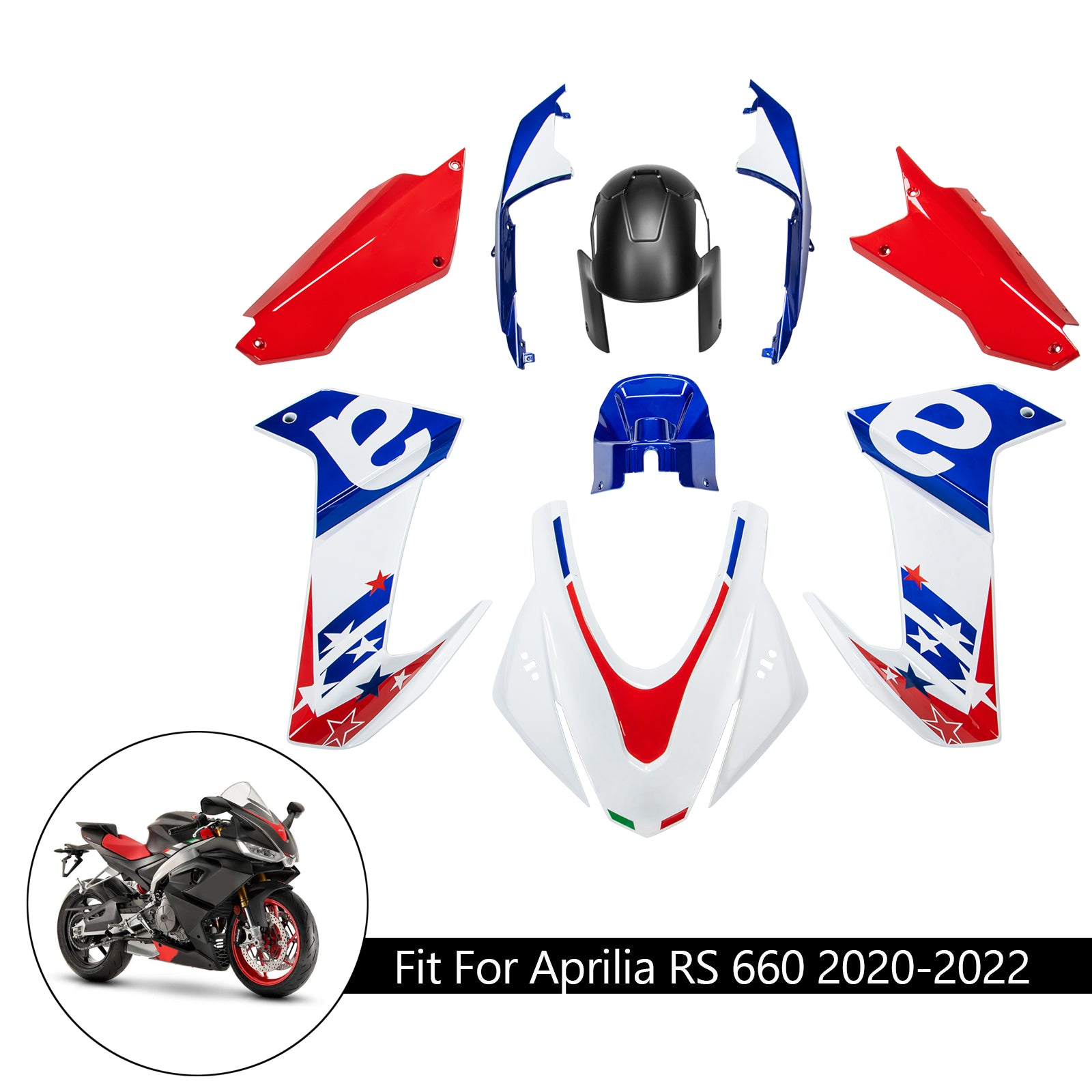 Amotopart (2020-2024) Aprilia RS 660 Fairing Kit Collection