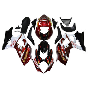 Amotopart 2007-2008 K7 GSXR1000 Suzuki Red&White Style1 Fairing Kit