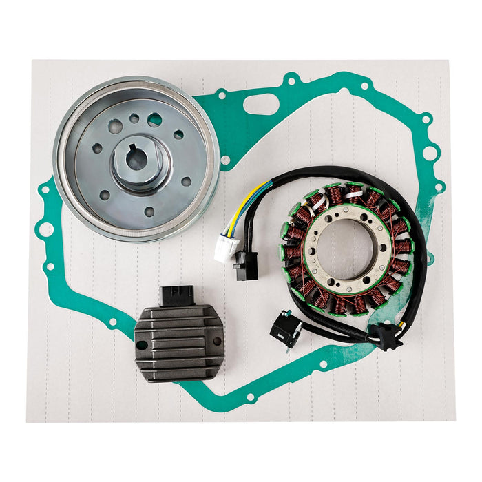 02-07 Suzuki LT-F 400 Eiger Flywheel Rotor + Stator + Regulator + Gasket 32102-38F00 32101-38F00