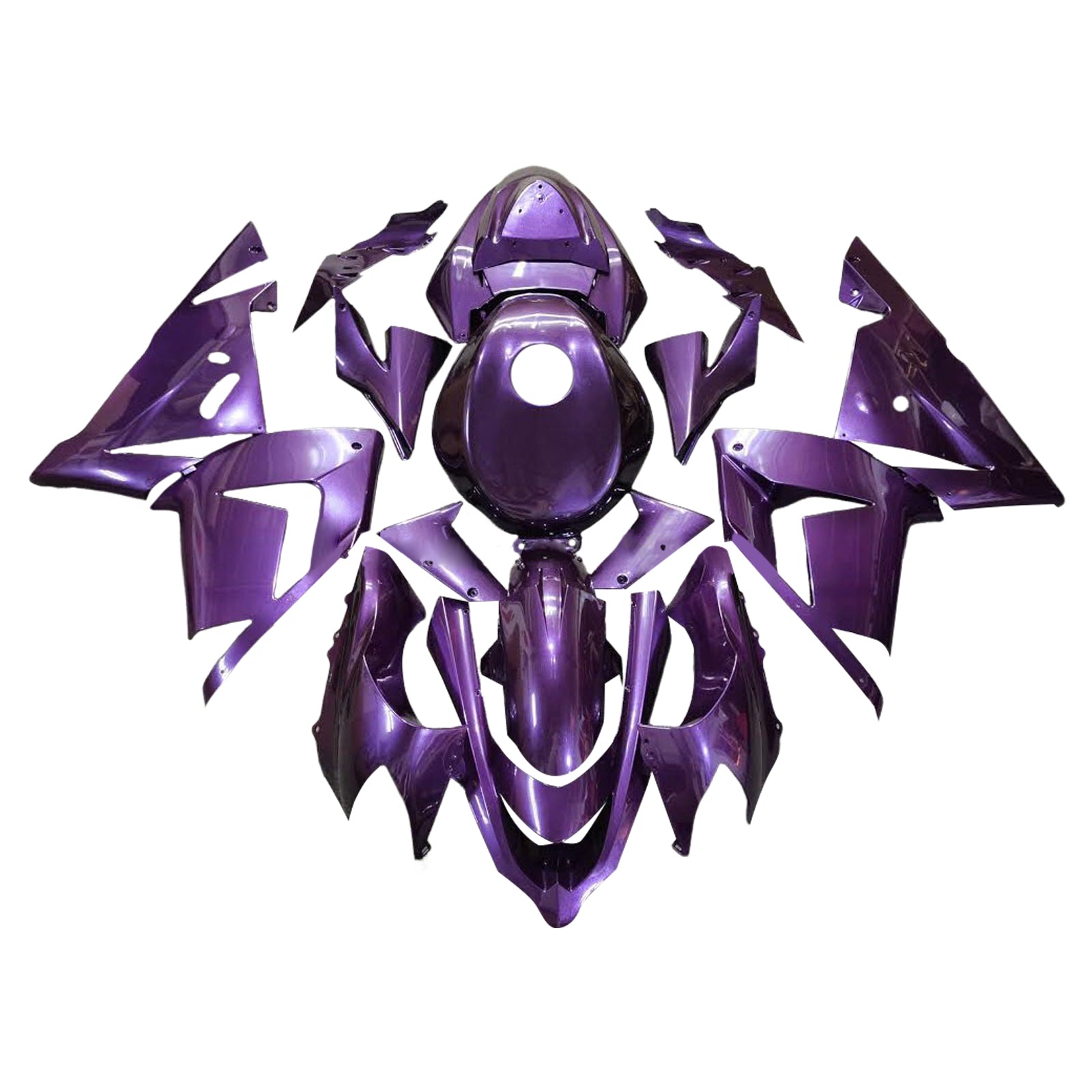 Amotopart 2004-2005 Kawasaki ZX10R Purple Fairing Kit