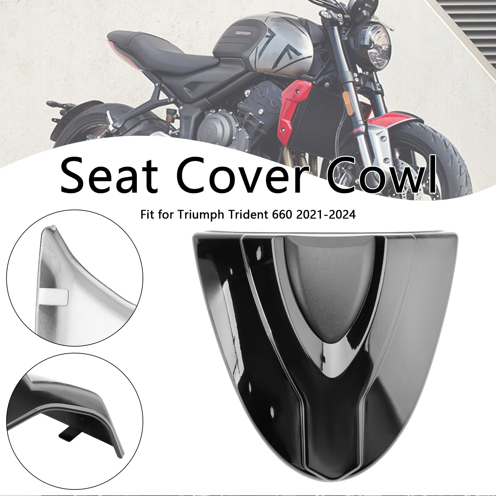 21-24 Trident 660 Tail Rear Seat Cover Fairing Cowl