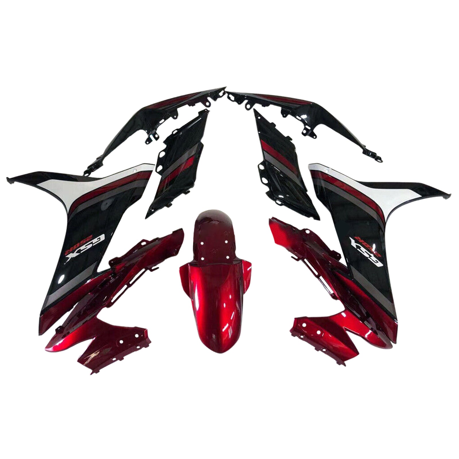 Amotopart 2017-2020 GSX250R Suzuki Red&Black Fairing Kit