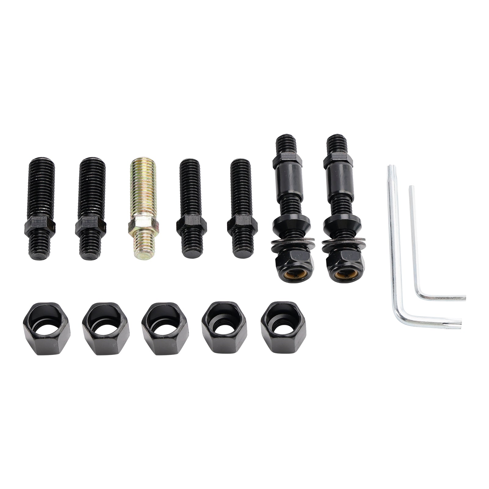 Touring Softail Dyna Rocker Aluminum Black Custom LED Turn Signal Mirrors