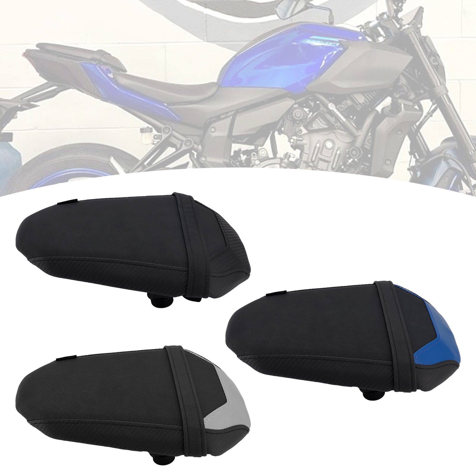 2025+ Yamaha Mt-07 Fz-07 Rear Passenger Seat Cushion Pillion Flat Black