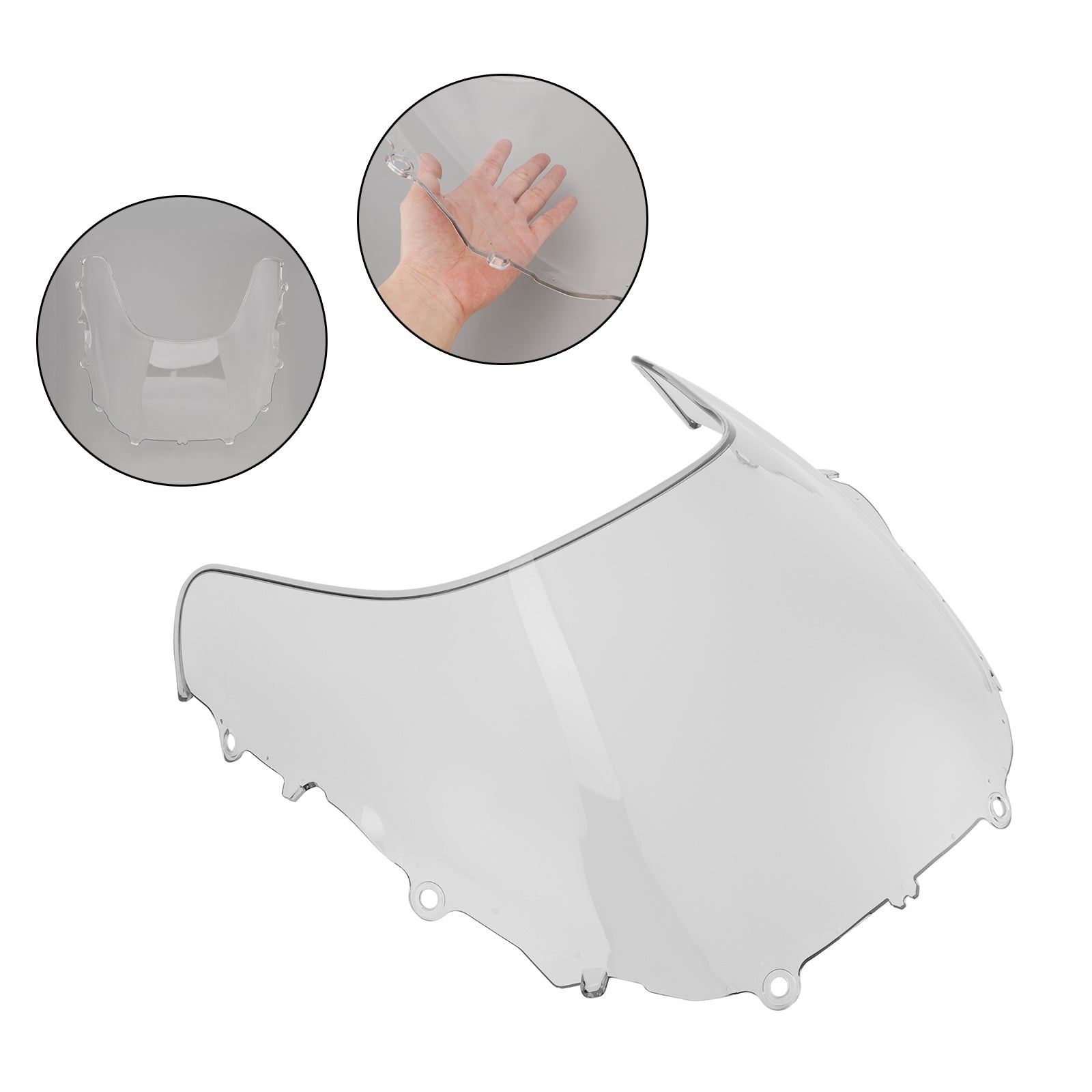 2024-2025 YAMAHA XSR900 GP vindrutan vindruta + fäste