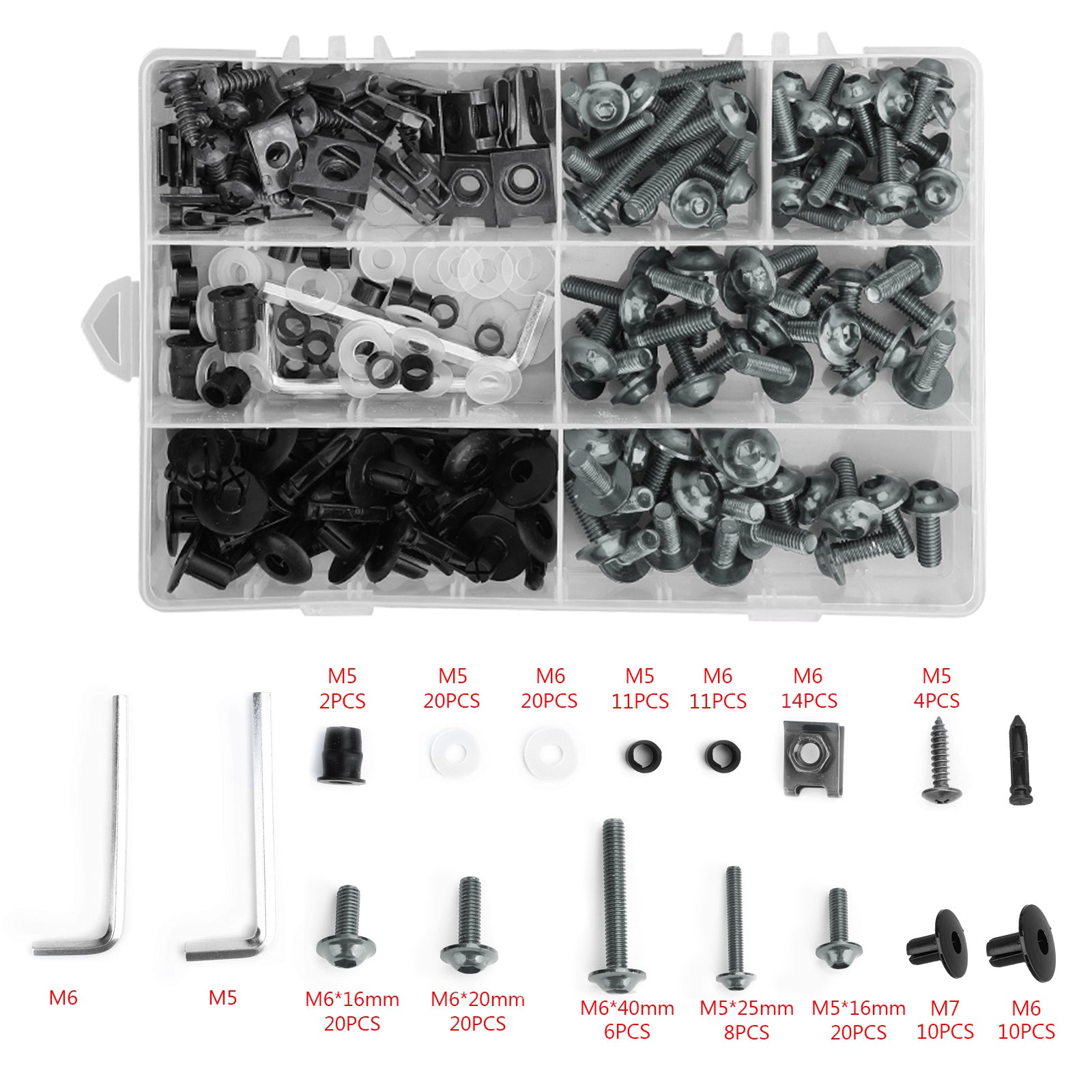 Yamaha Ducati Honda Kawasaki Titanium Fairing Bolts Screws Kit