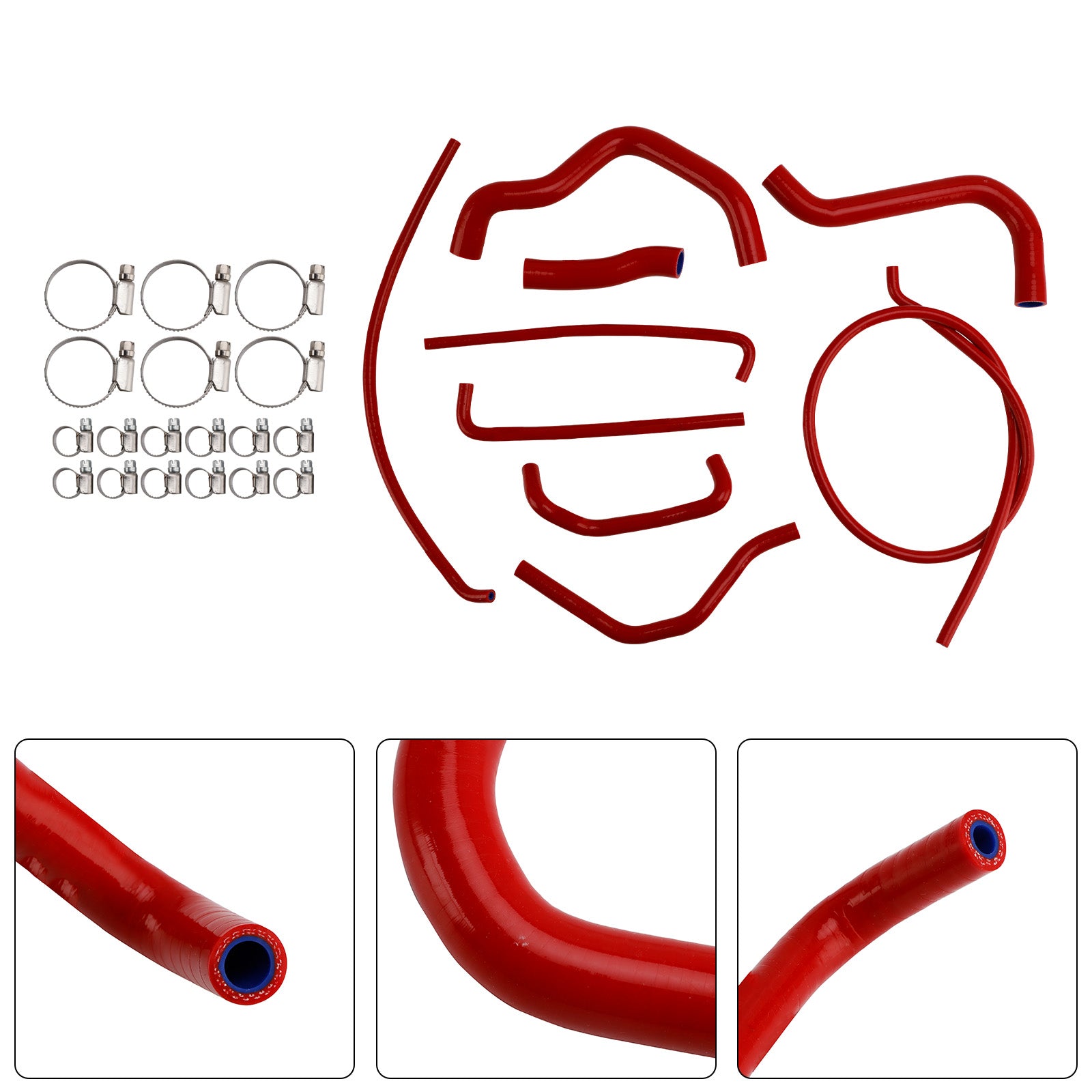 17-25 Suzuki GSX-S750 /Z 20 Silicone Radiator coolant Hose kit