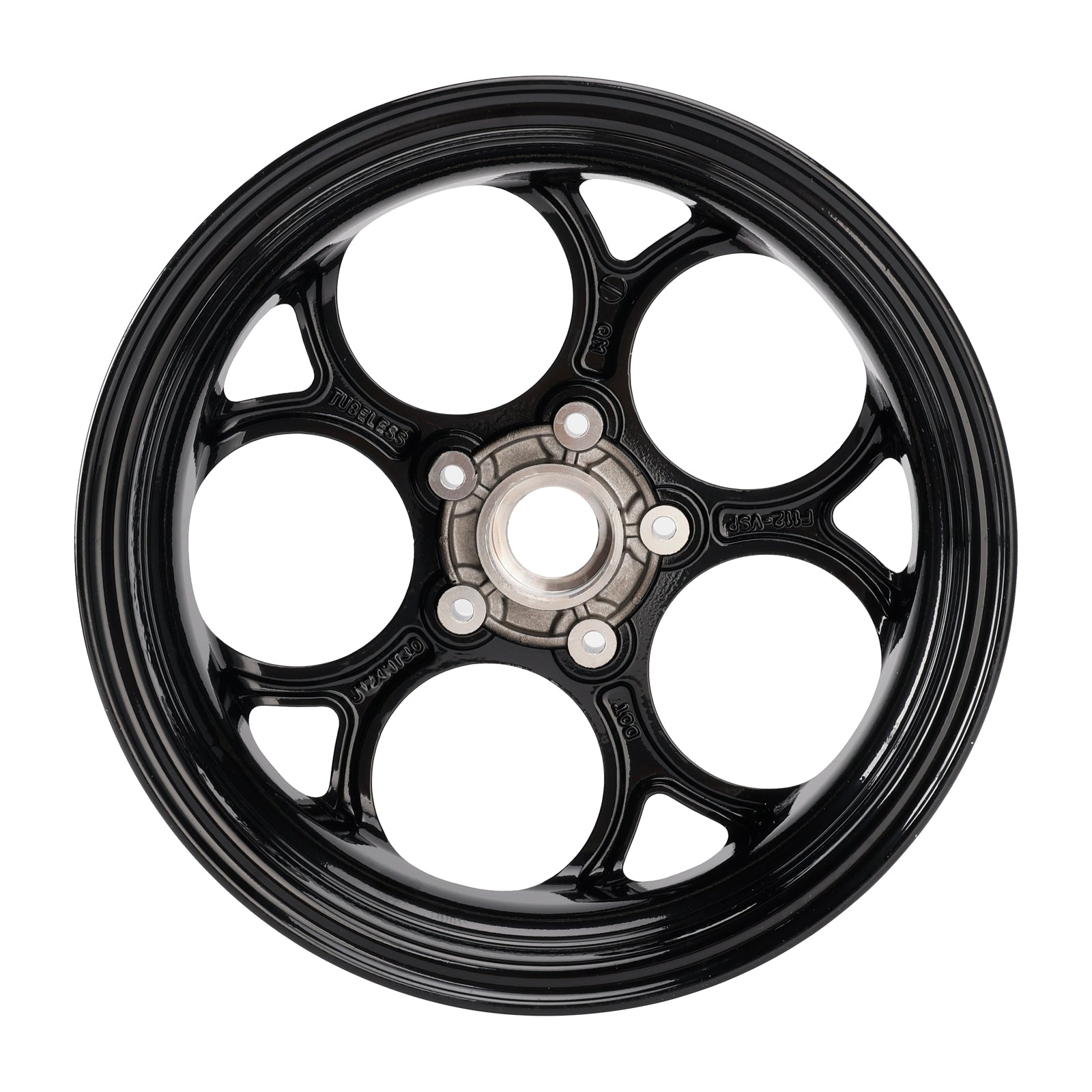Vespa Sprint Primavera 50 125 150aluminum 3.0 X 12" Wheel Rim Set Black
