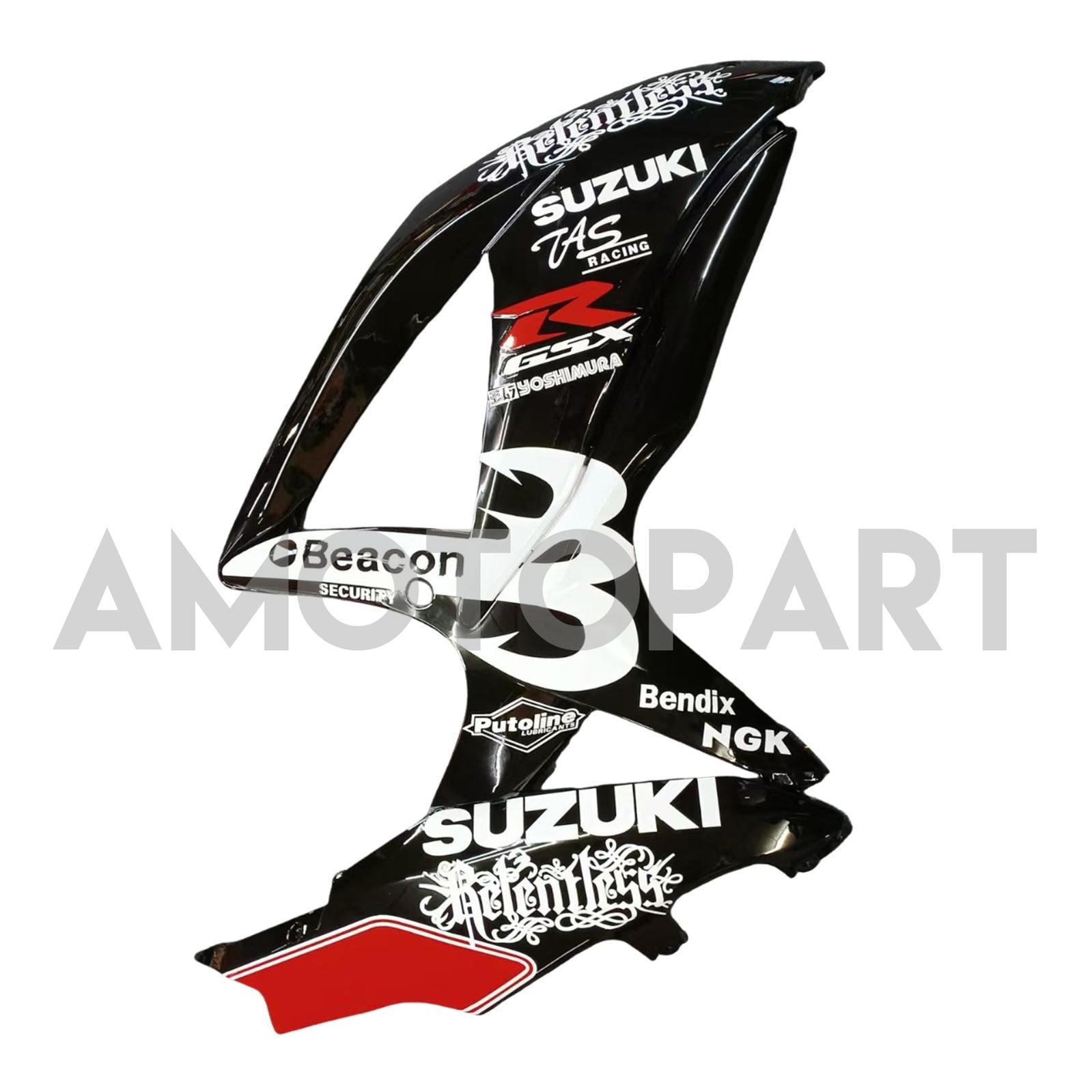 Amotopart 2008-2009 Suzuki GSXR 600/750 Black Fairing Kit