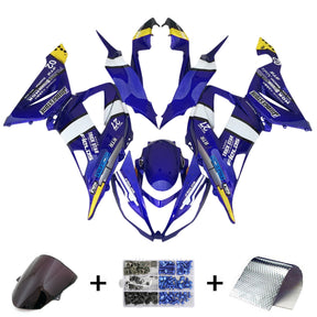 Amotopart 2013-2018 Kawasaki ZX6R 636 Blue Fairing Kit