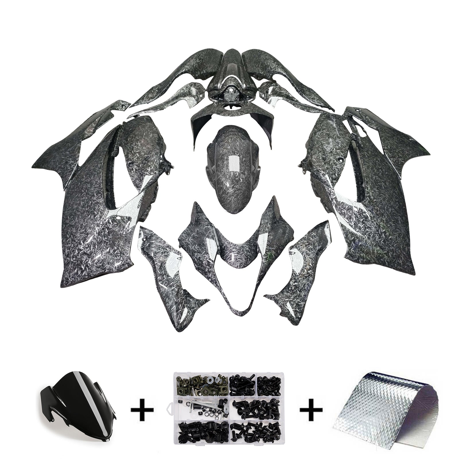 Amotopart 2021-2025 Suzuki Hayabusa GSX1300R Forged Carbonfaser-Musterverkleidungskit