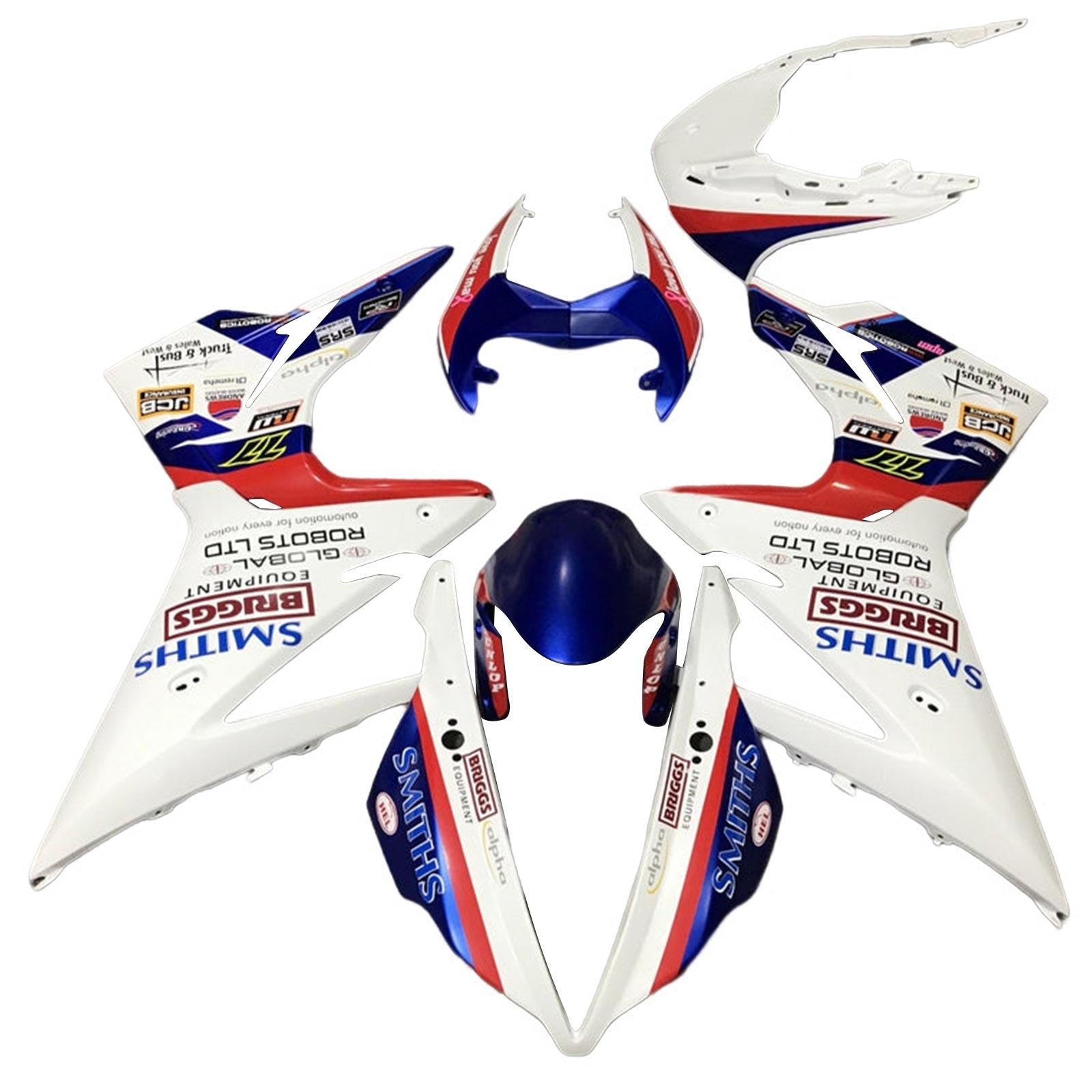 Amotopart Triumph Daytona 675 2013-2017 Red&Blue Fairing Kit