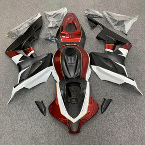 Amotopart 2007–2008 Honda CBR600RR Weiß Rot Schwarz Verkleidungsset