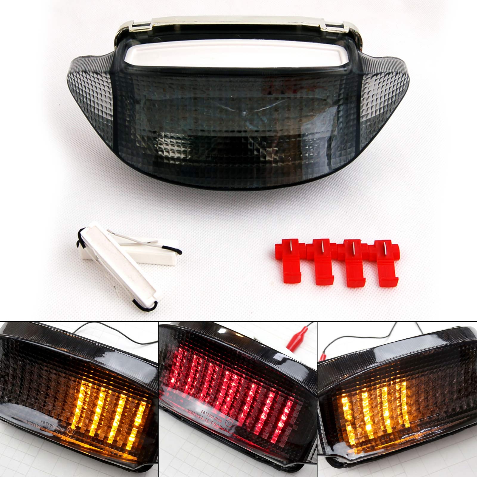 97-98 Honda CBR 600 F3 Feu arrière LED transparent + clignotants