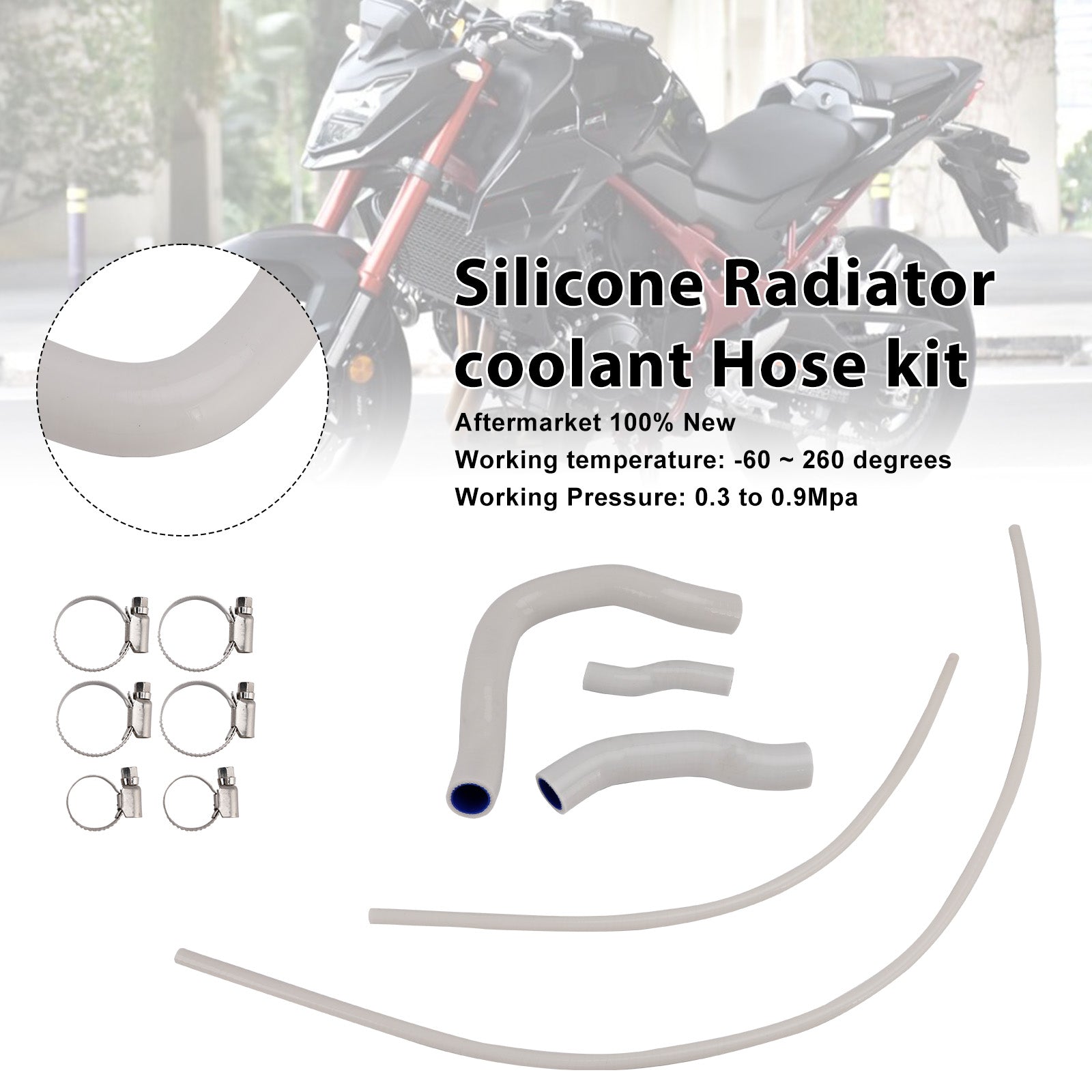 23-25 Honda CB750 Hornet XL750 Transalp Silicone Radiator coolant Hose