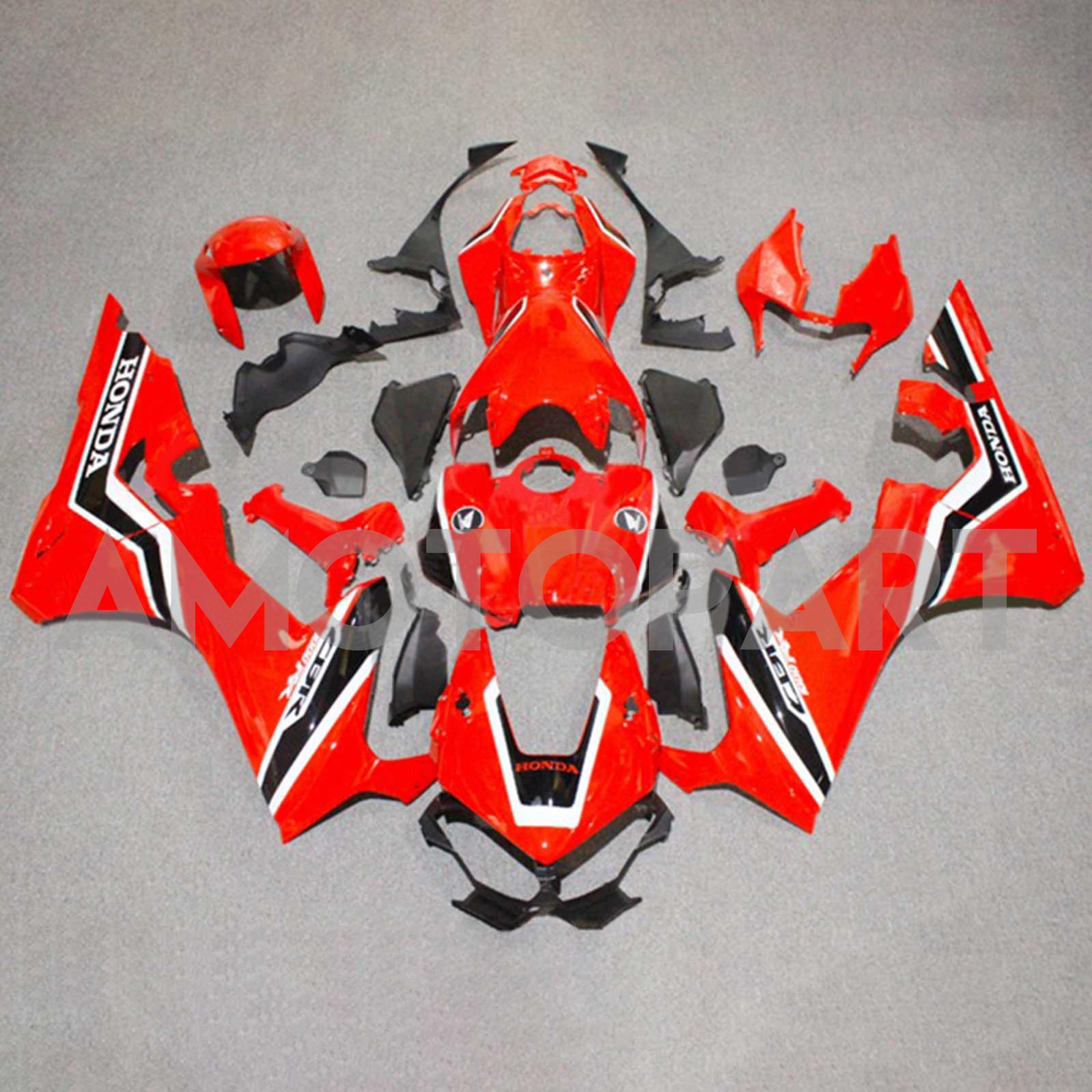 Amotopart 2017-2025 Honda CBR1000RR Fairing Red&Black Kit