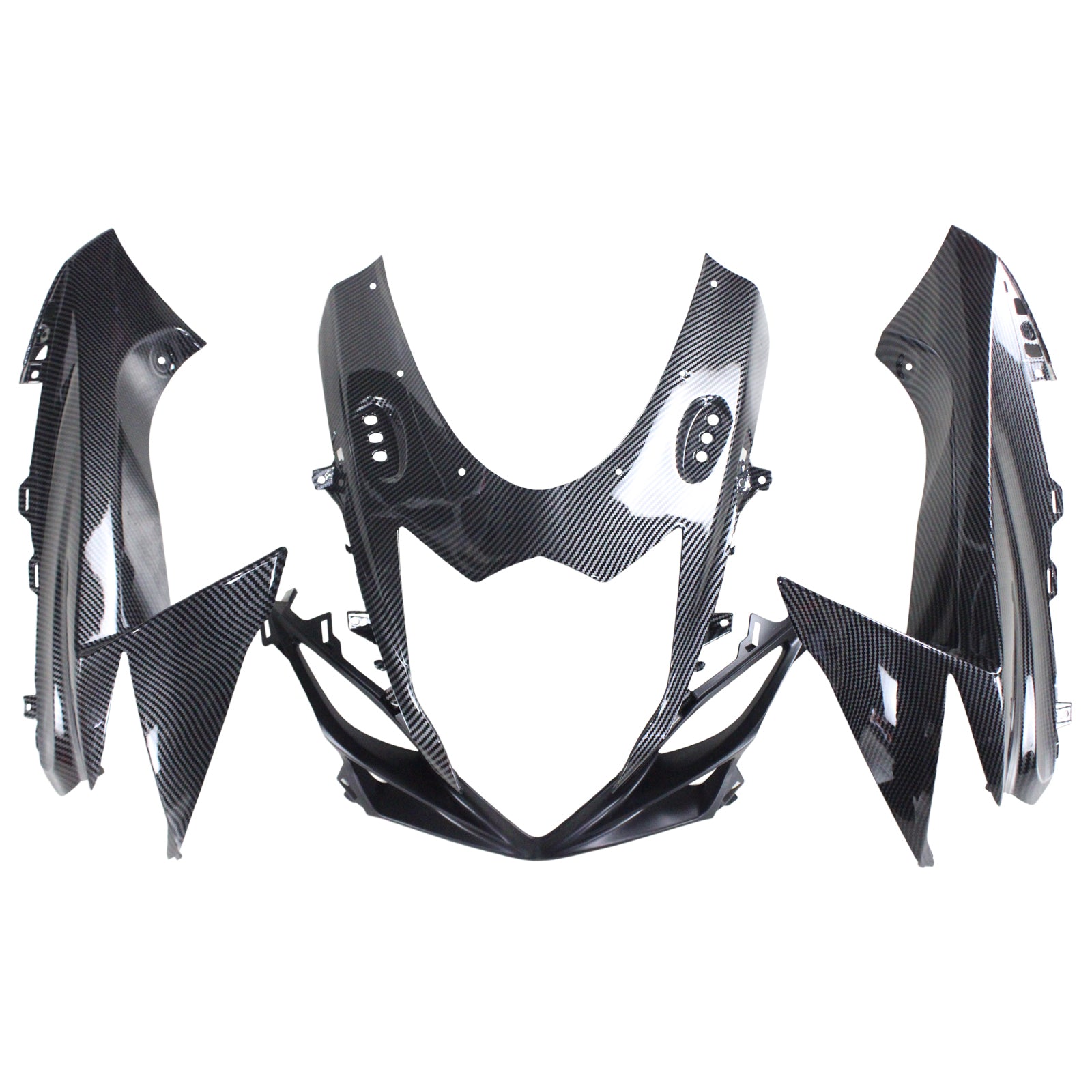 Amotopart 2011-2024 Suzuki GSXR 600/750 Carbon Fiber Black Fairing Kit