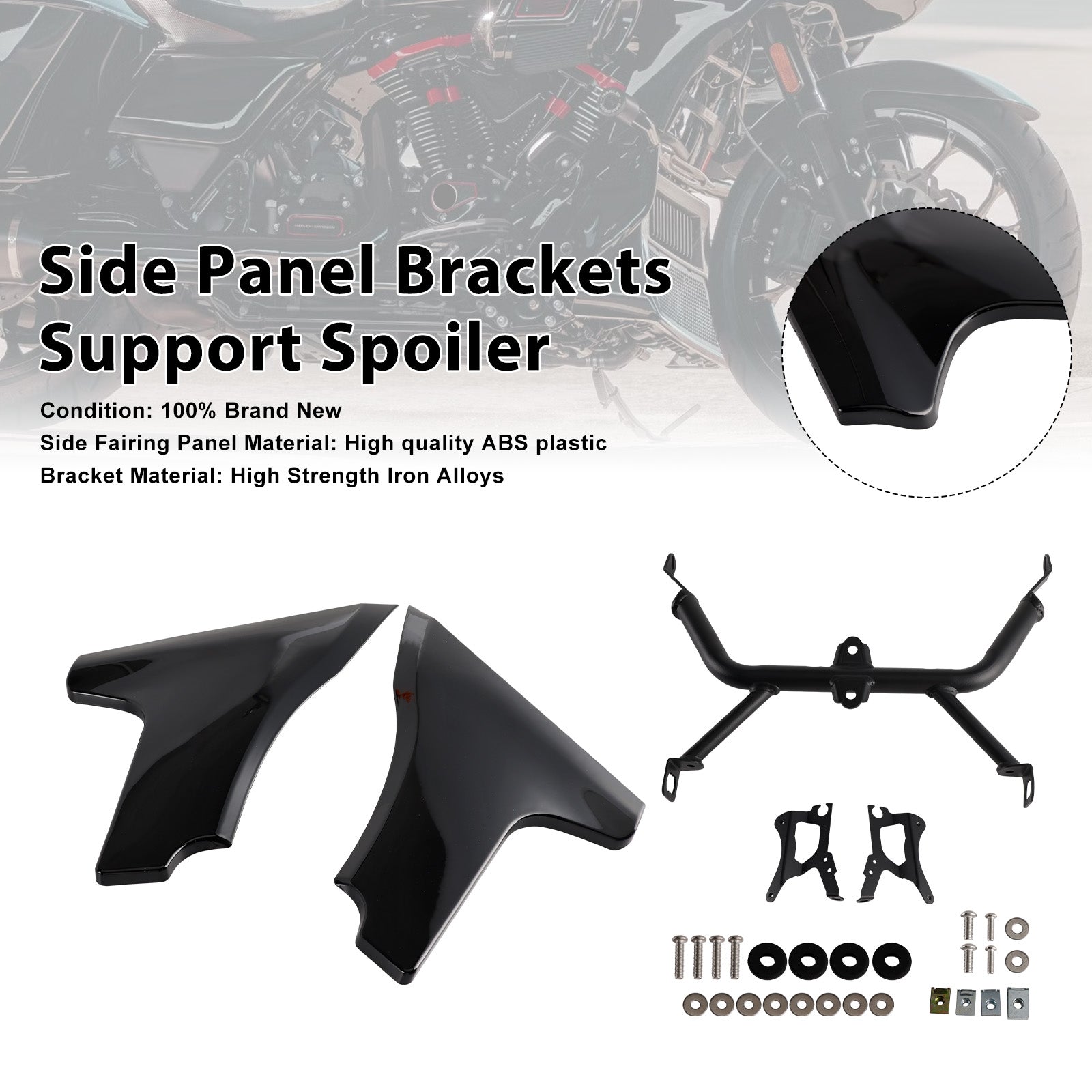 23-25 CVO 121 117 Road Glide FLTRXSESide Panel Brackets Support Spoiler