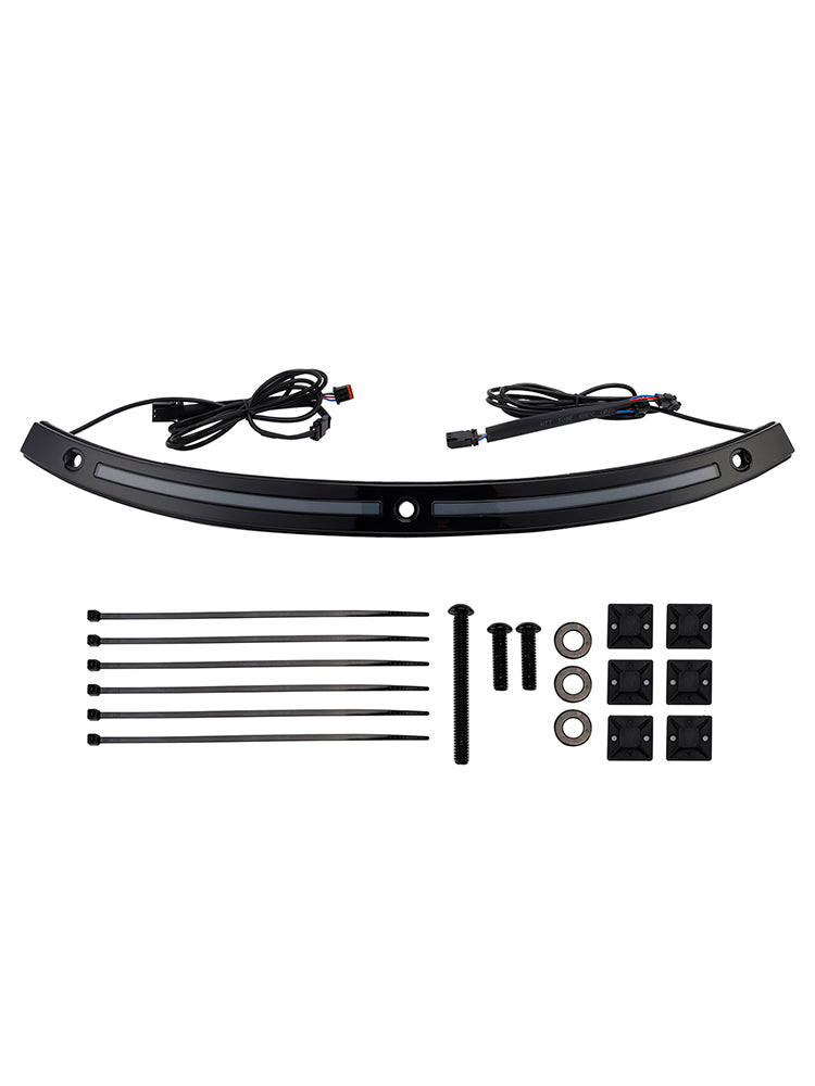 2014+ Touring Electra Glide LED Running Turn Signal Light Windshield Trim