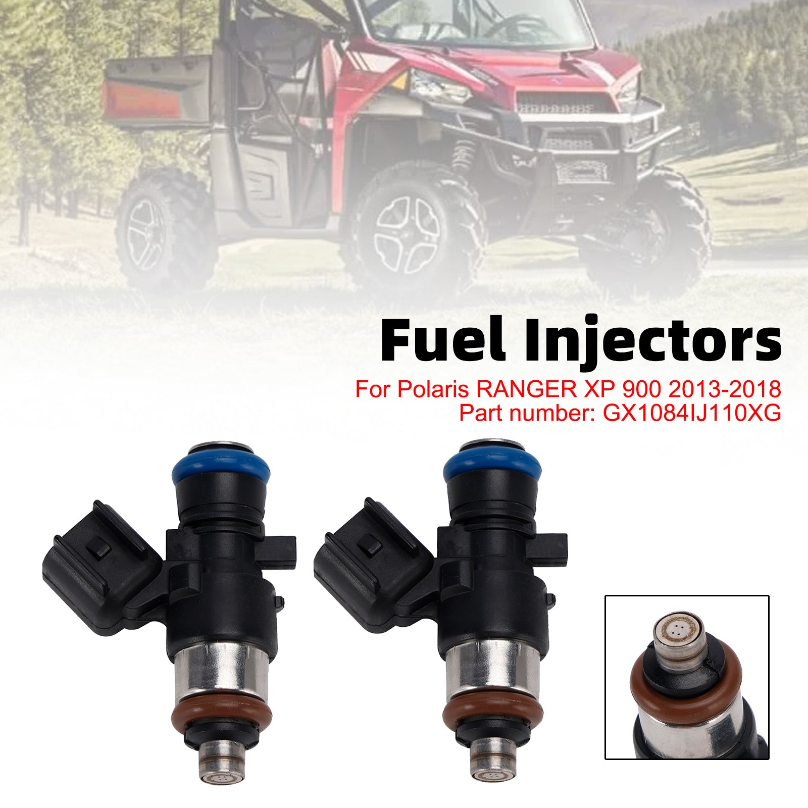 2013-2018 Polaris Ranger XP 2PC Fuel Injectors GX1084IJ110XG