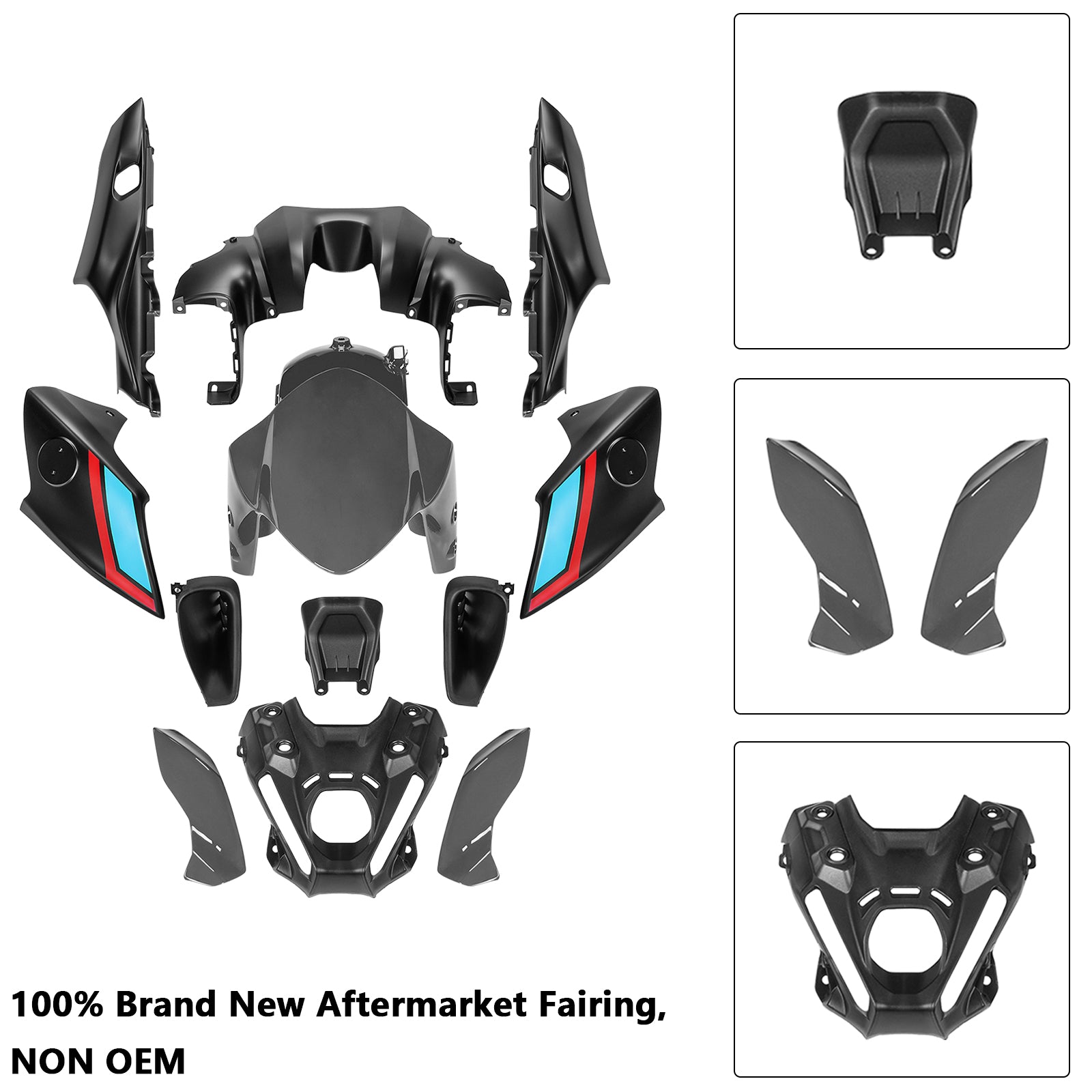 Amotopart 2021-2023 Yamaha MT 09 Verkleidungssatz