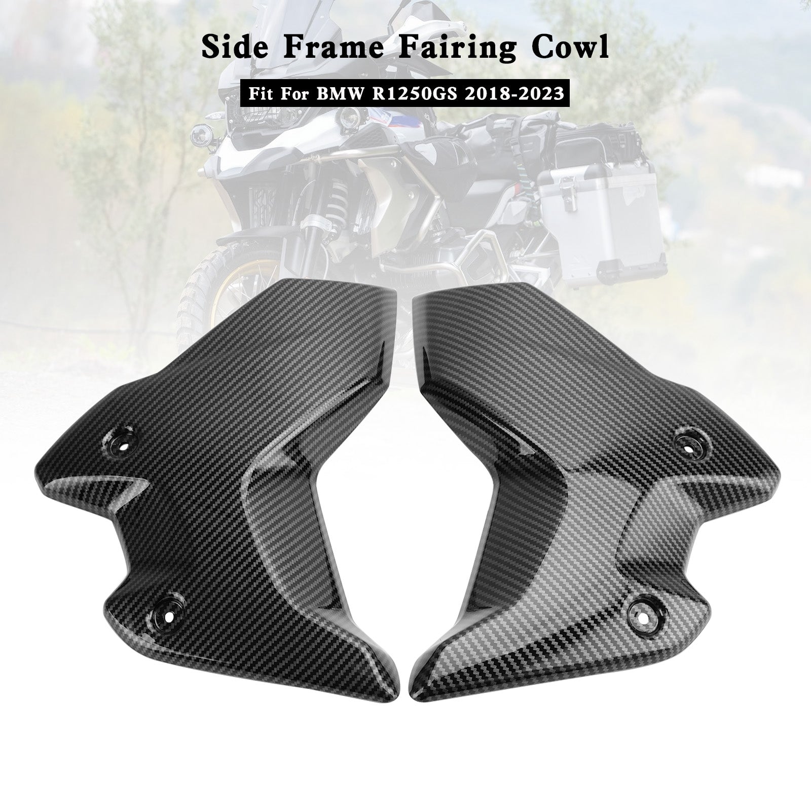 18-23 BMW R1250GS Side Frame Fairing Cowl Guards Radiator Cover