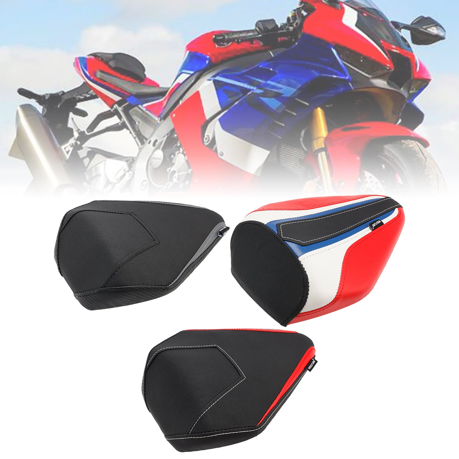 2020-2023 Honda Cbr1000Rr-R Rear Passenger Seat Cushion Pillion Flat Red