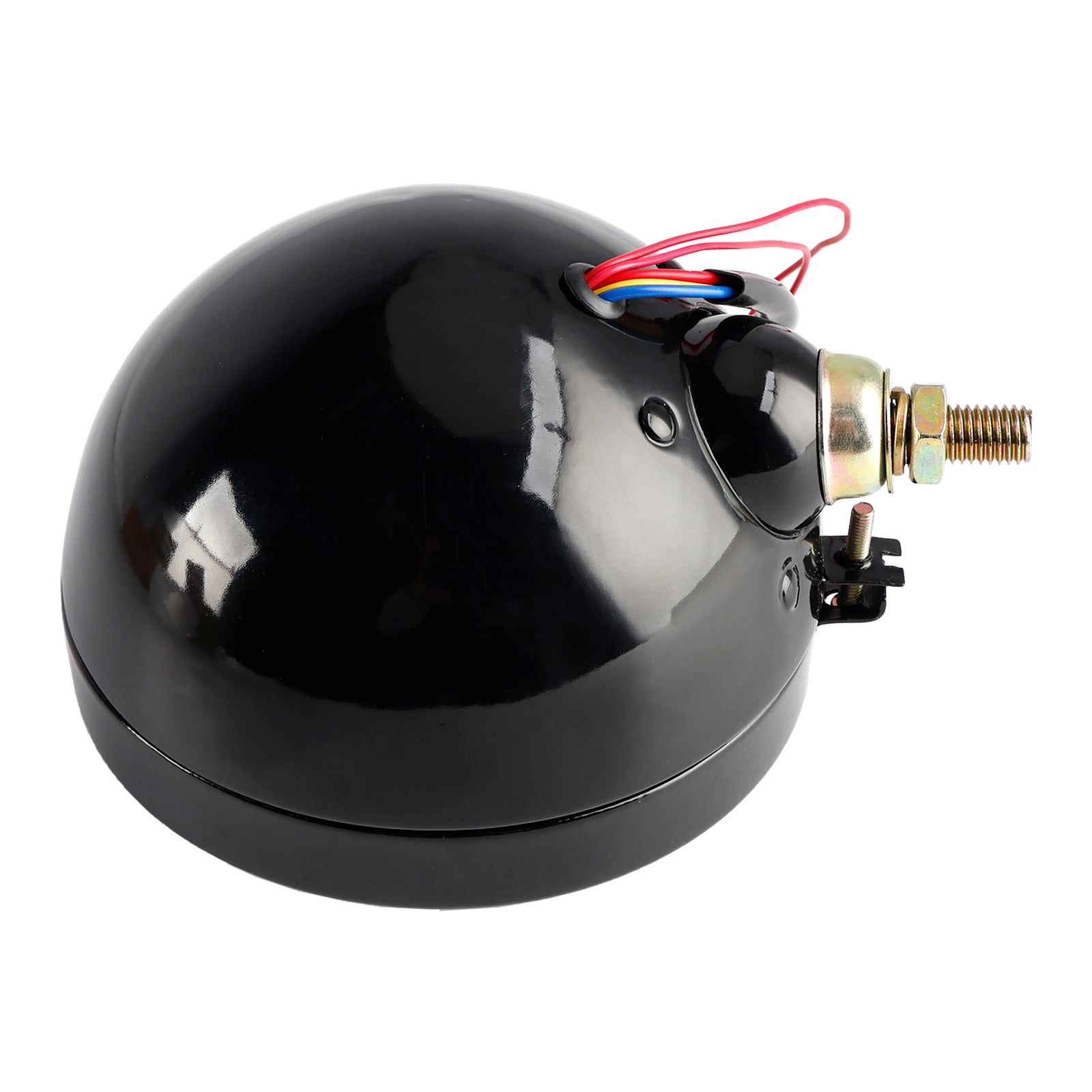 Motorcycle 5.75" Headlight Lamp Spotlight Universal 9-Bulbs  Black #83