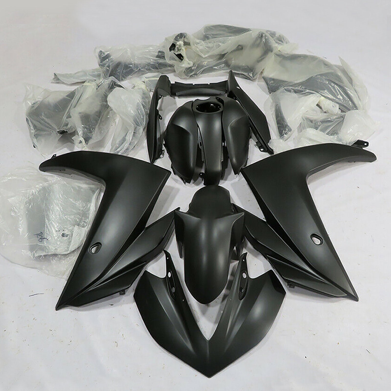 Amotopart 2014-2018 R25 2015-2017 Yamaha YZF-R3 Matte Black Fairing Kit