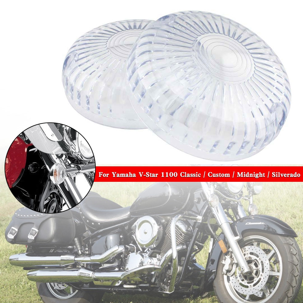 Cubierta de lente de luz de señal de giro para Yamaha V Star 650 1100 Vmax 1200/1700