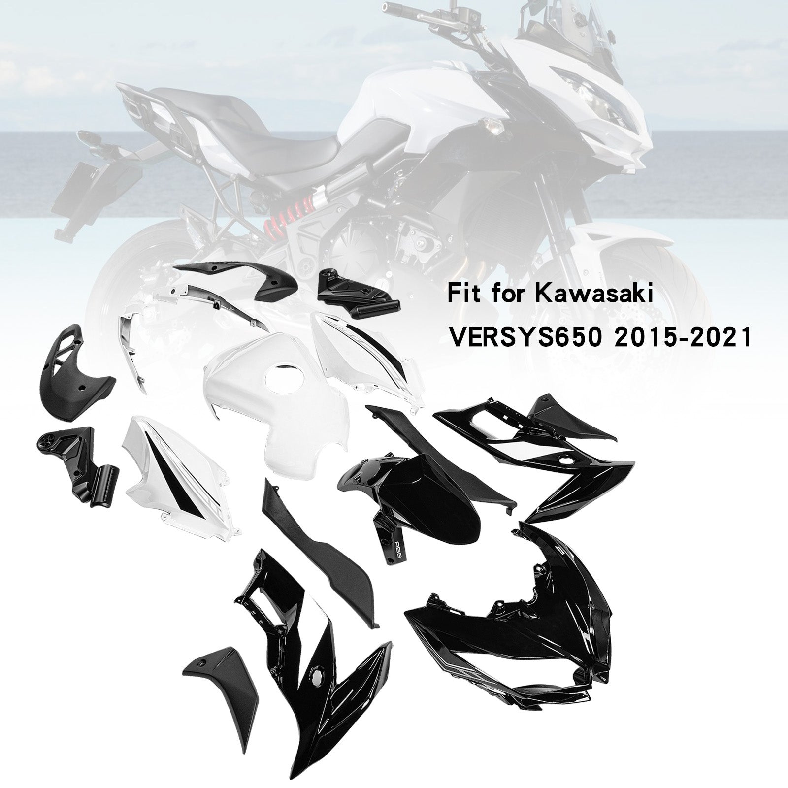 Amotopart Kawasaki VERSYS650 2015-2021 フェアリングキット