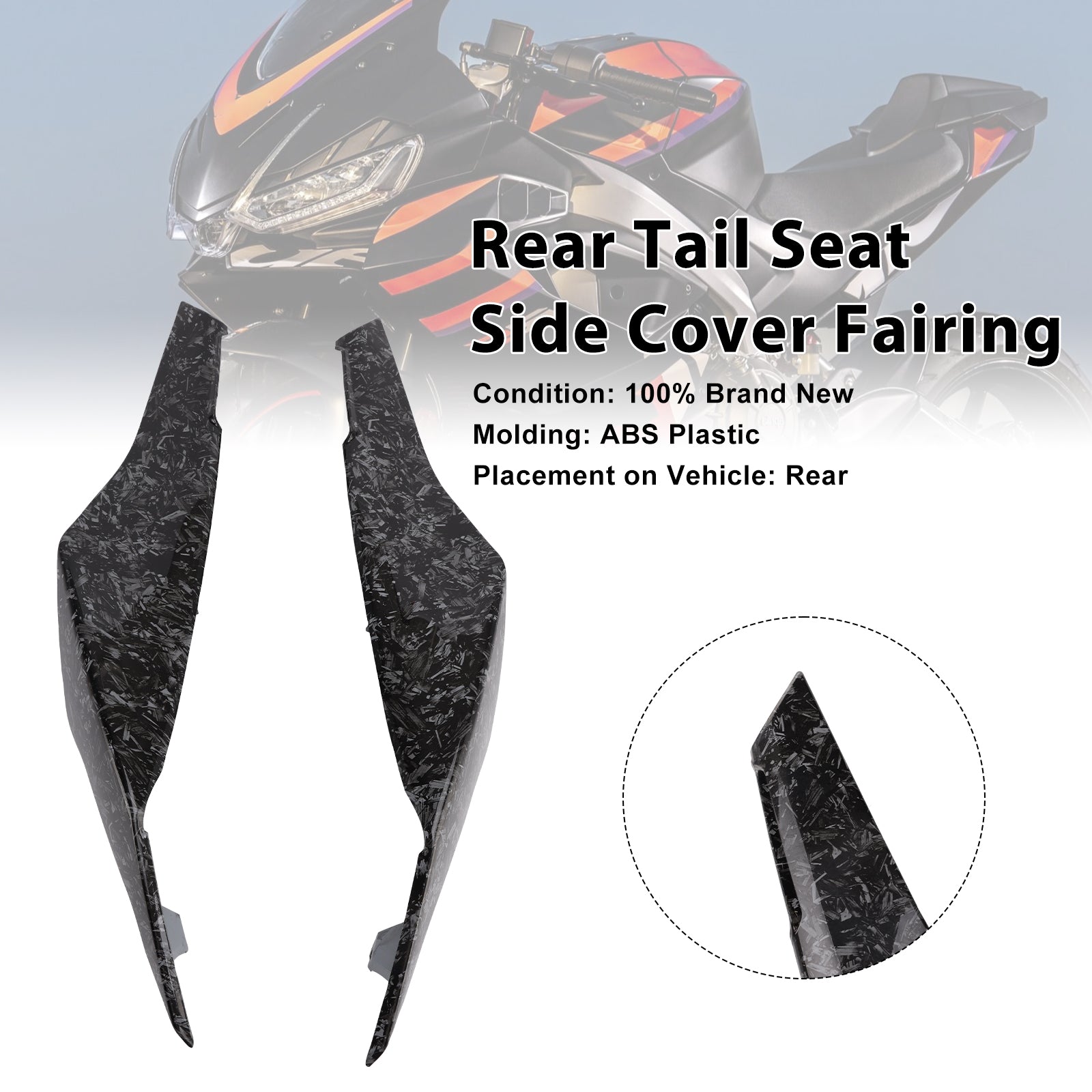 2024-2025 Aprilia RS457 RS 457  Rear Tail Seat Side Cover Fairing
