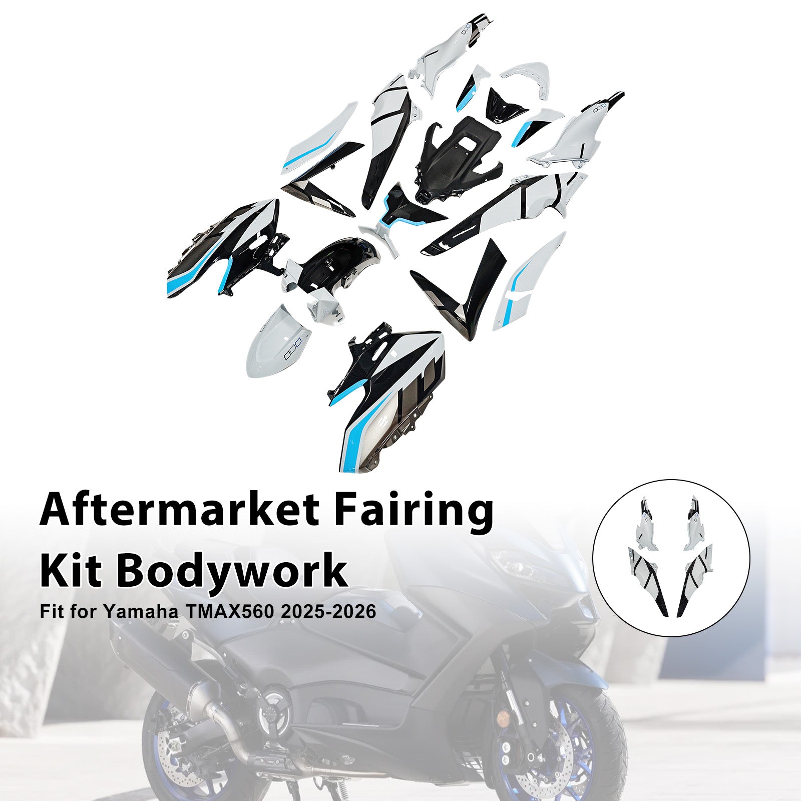 Amotopart 2025-2026 Yamaha TMAX560 Fairing Kit Collection