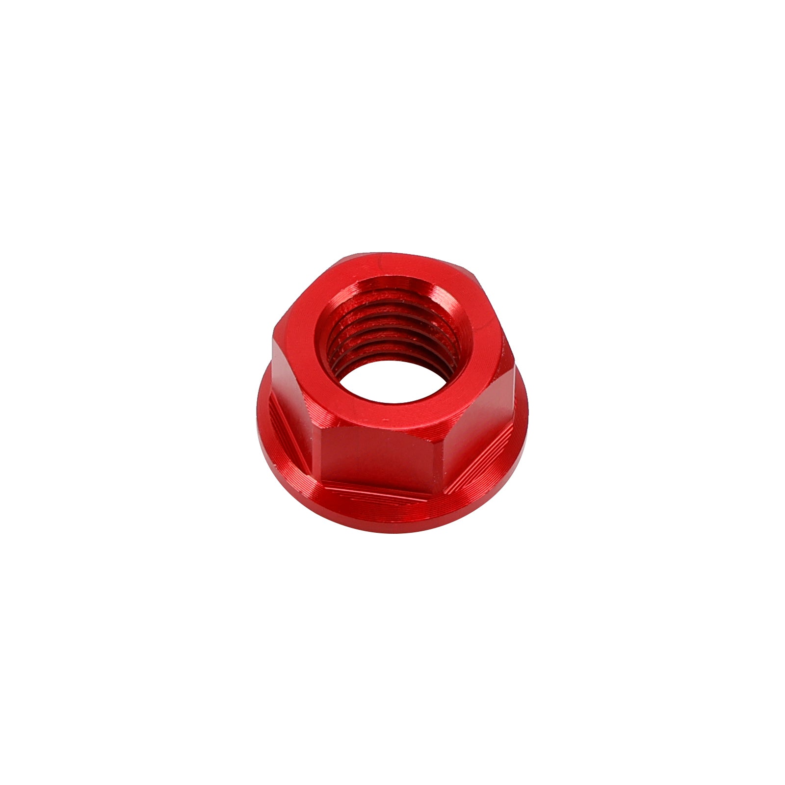 6 Pack Motorcycle Bike Aluminum Rear Sprocket Flange Nuts M10X1.5mm Red