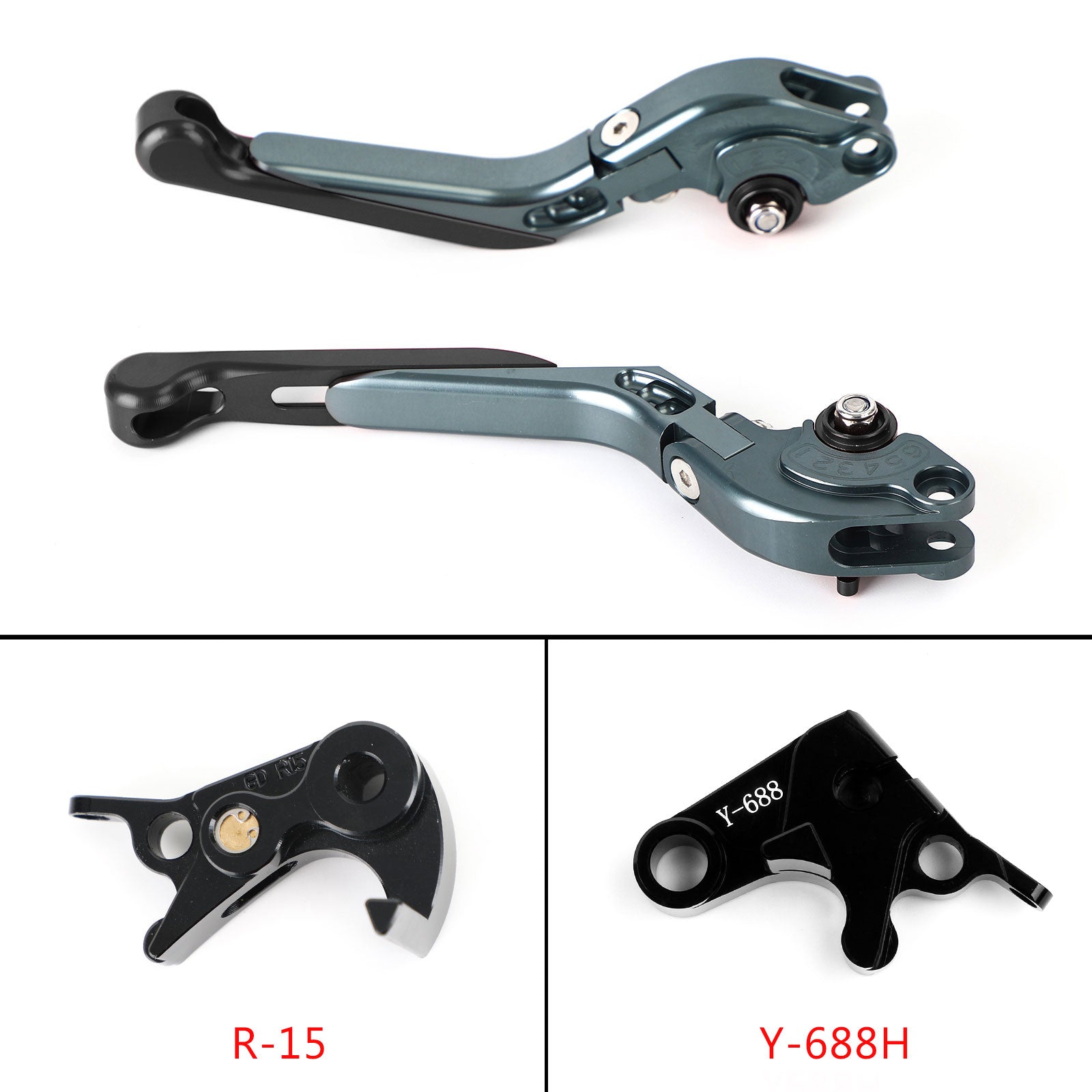 Verstelbare koppelingsremhendel voor Yamaha MT-09 Tracer 900/GT 21-22 YZF R6 17-20 Generic