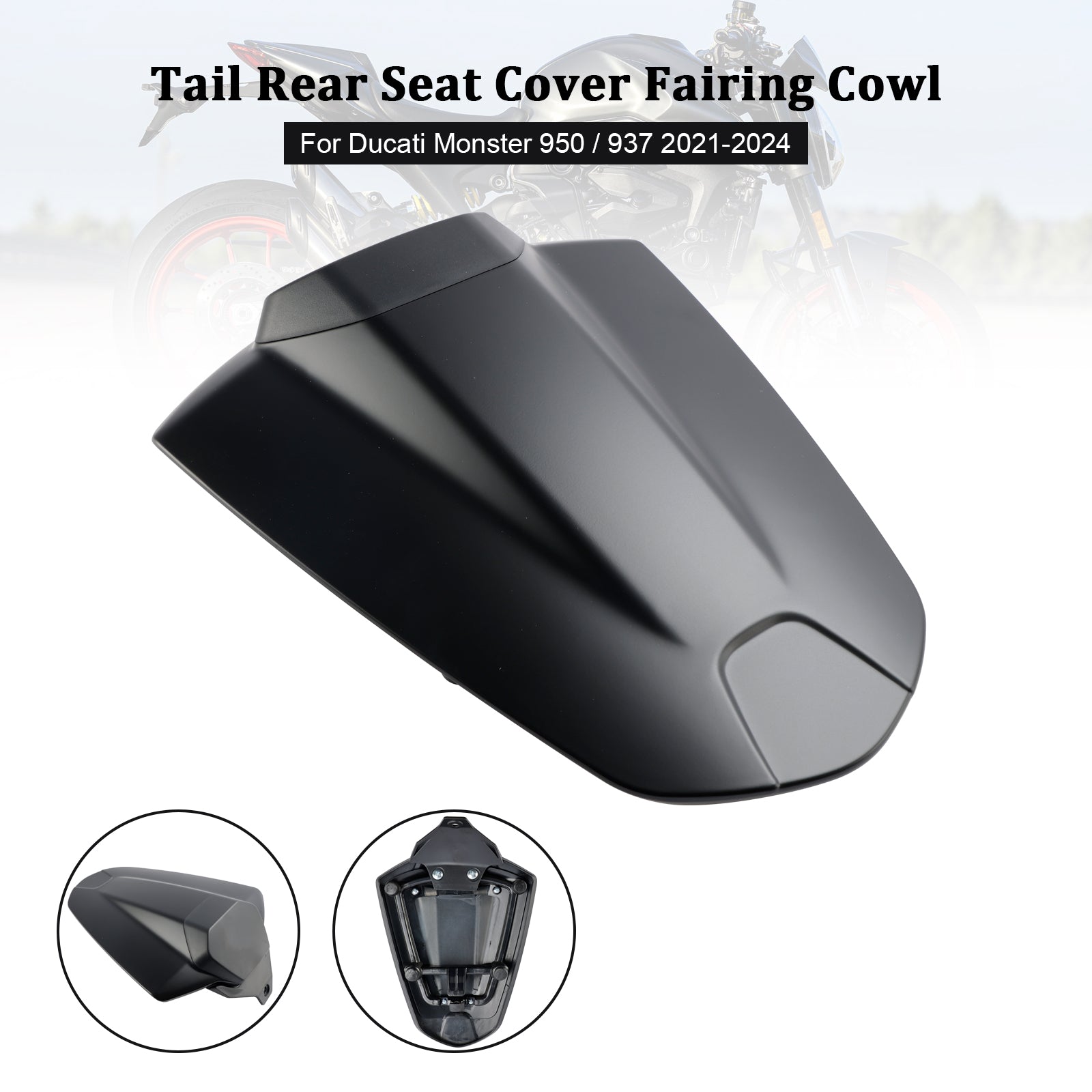 21-24 Ducati Monster 950 937 Tail Rear Seat Cover Fairing Cowl