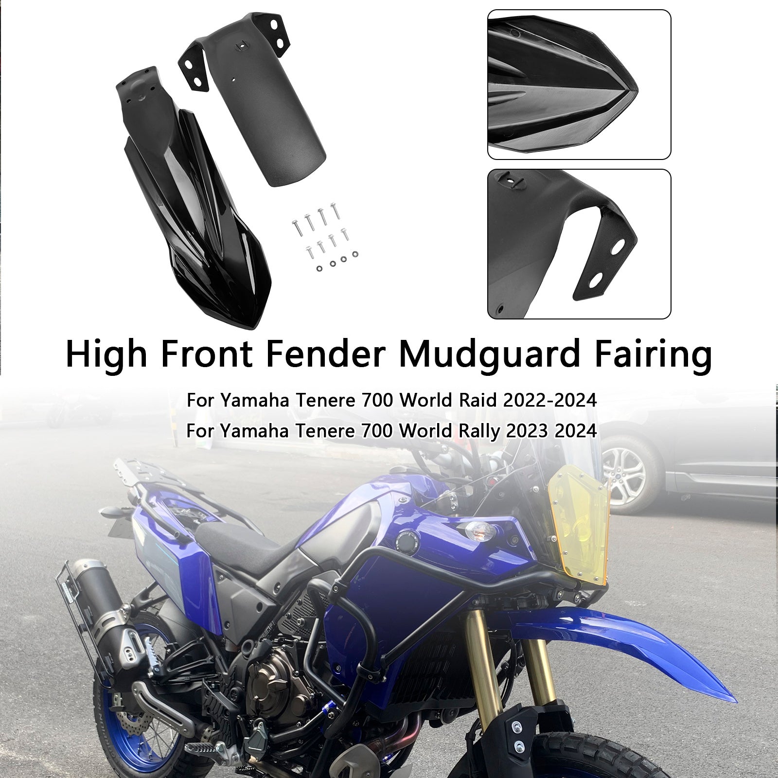 2019-2024 Yamaha Tenere 700 High Front Fender Mudguard Fairing