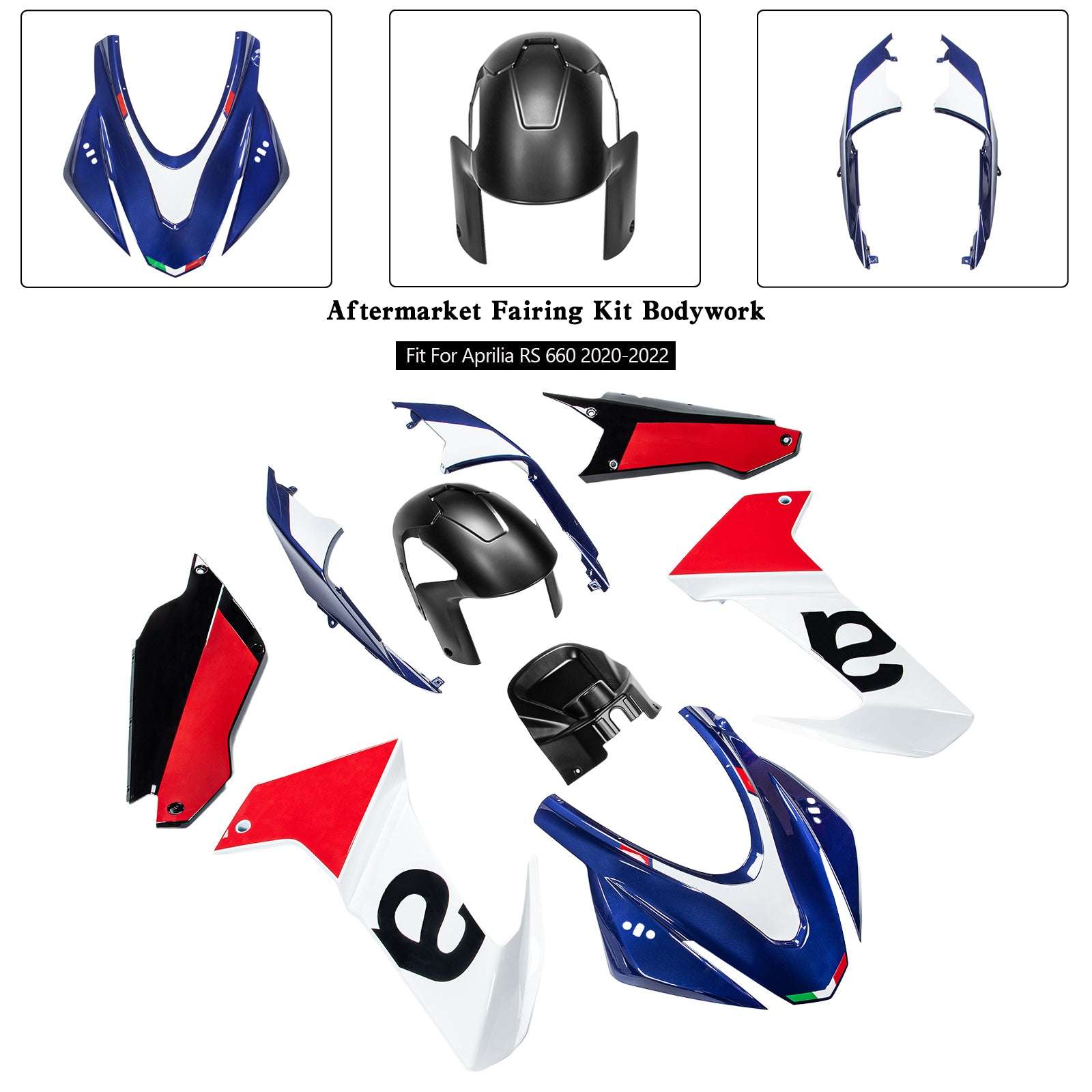 Amotopart (2020-2024) Aprilia RS 660 Fairing Kit Collection