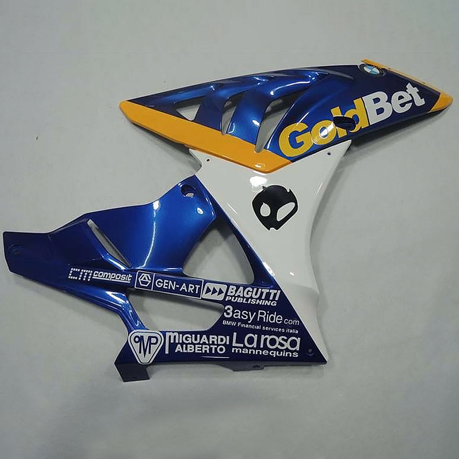 Amotopart 2009-2014 BMW S1000RR Blue White Yellow Fairing Kit