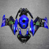 Amotopart 2022-2024 Kit carena Yamaha YZF-R3 R25 Blue Monster Style6