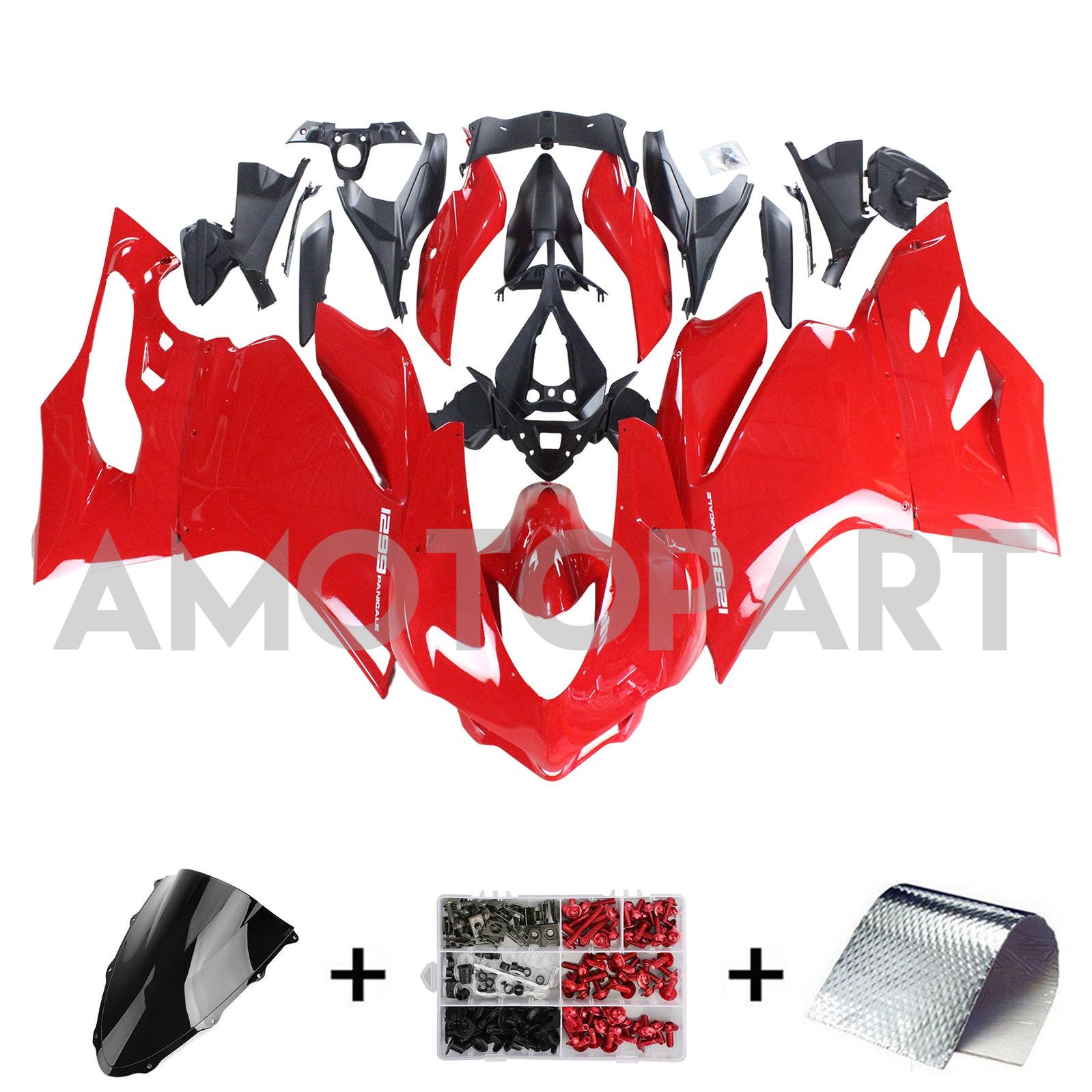 Amotopart 2015-2020 Ducati 959 Glossy Red Fairing Kit