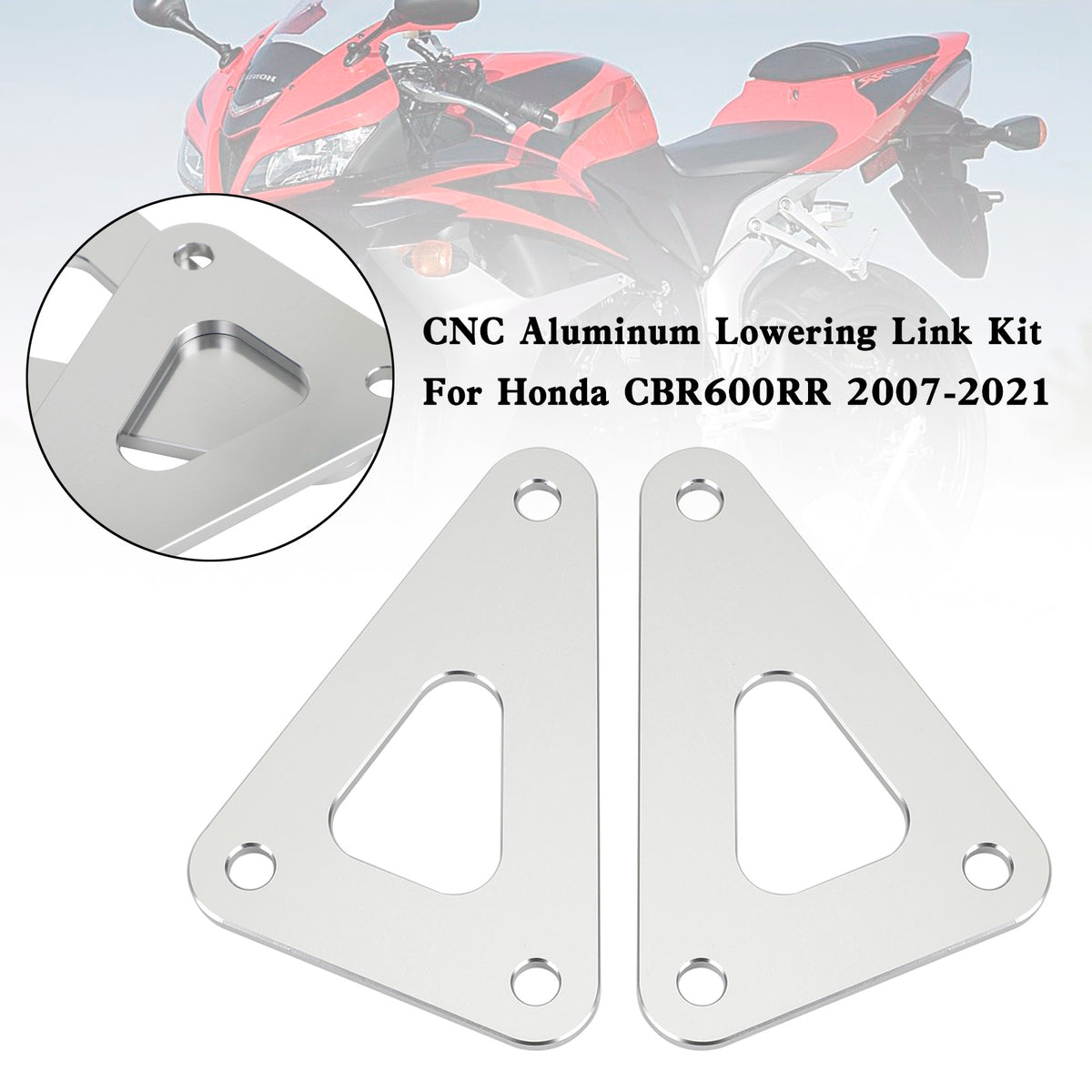 Kit di collegamento abbassamento in alluminio CNC per Honda CBR600RR CBR600 2007-2021