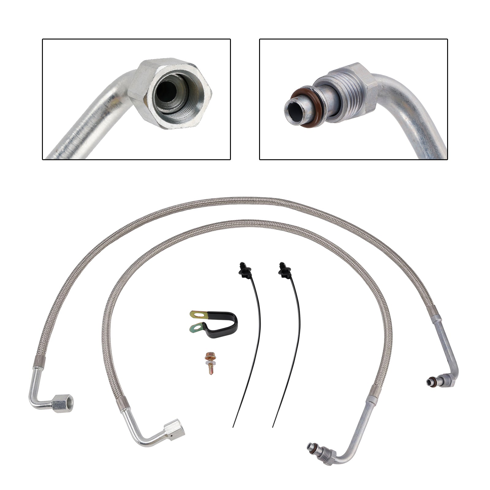 Polaris Trail Boss 330 03-08 2X Oil Hose Oil Cooler Lines 2204030 5412355